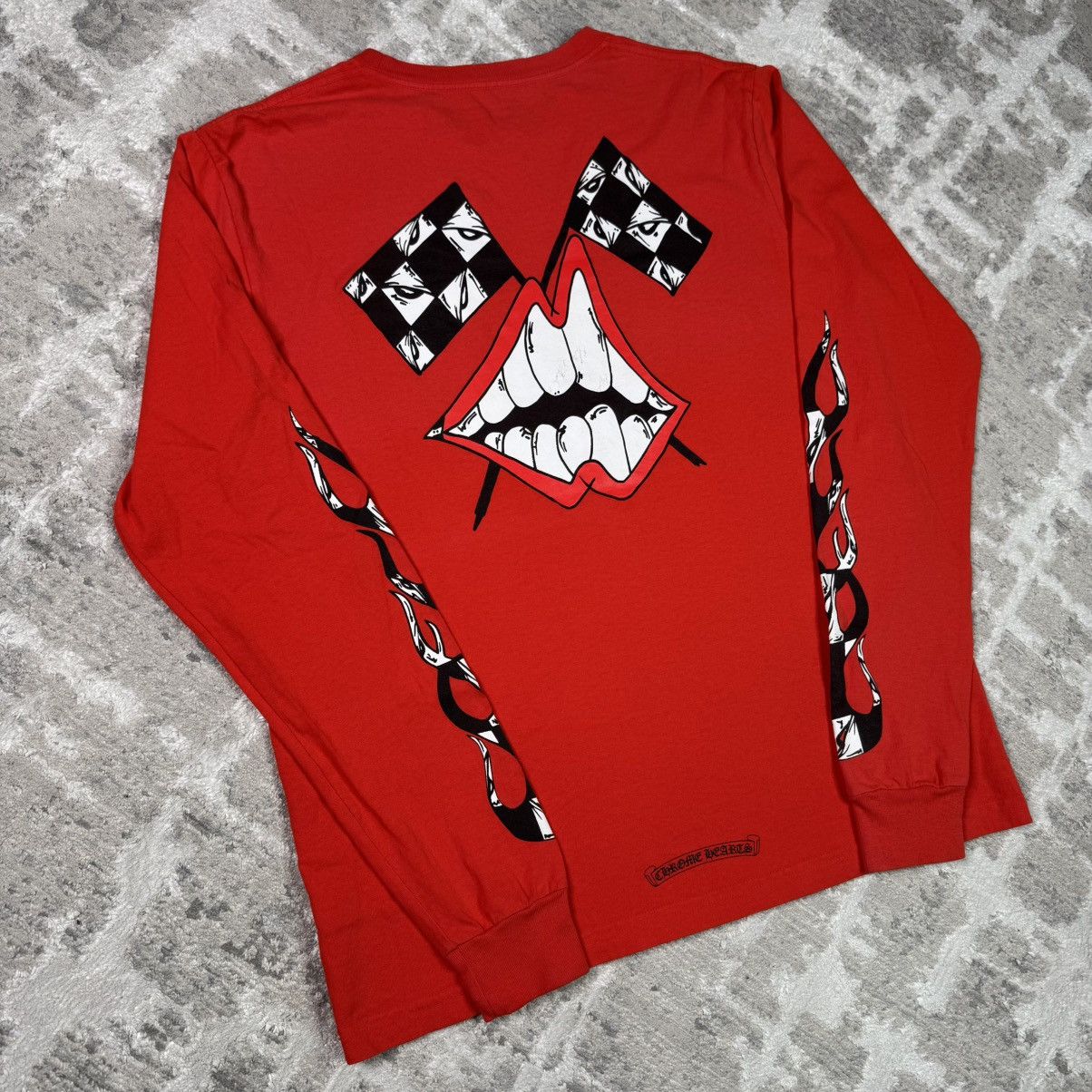 Chrome Hearts Matty boy red long sleeve t shirt | Grailed