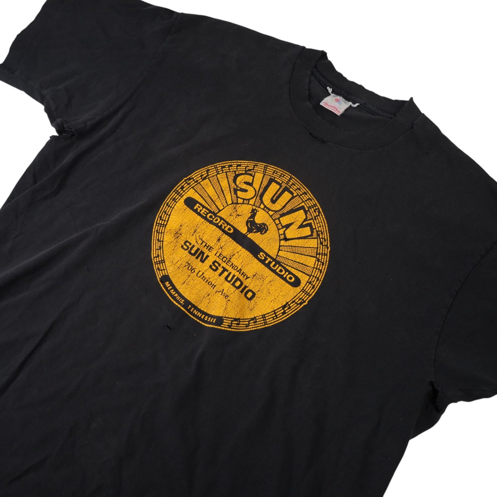 Band Tees × Vintage Vintage Distressed Sun Studio Graphic T Shirt Size US XL / EU 56 / 4 - 2 Thumbnail