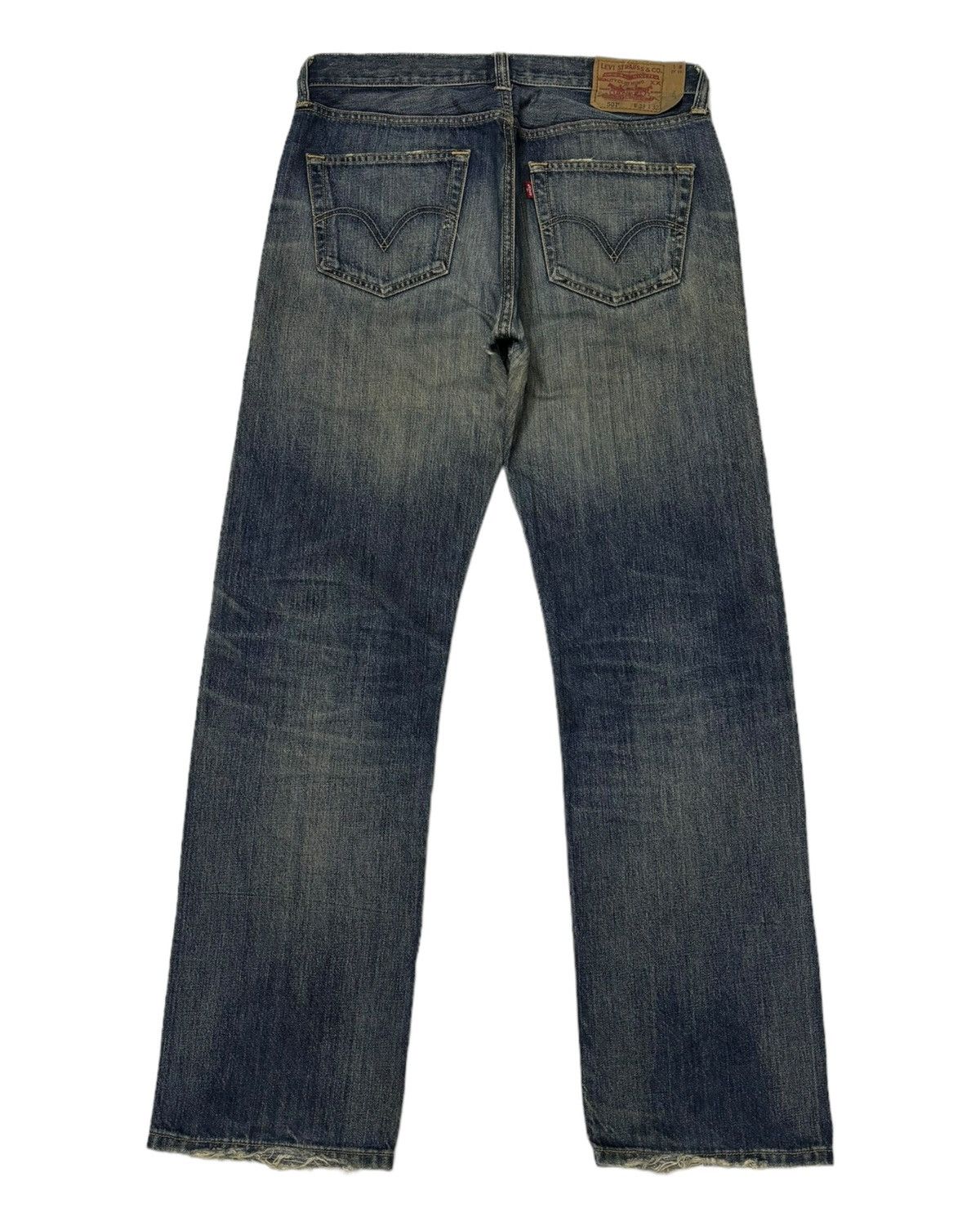 🔥VINTAGE LEVIS 501 STRAIGHT LEG BUTTON FLY DENIM JEANS