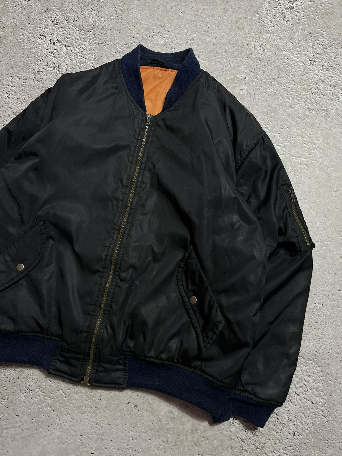 Japanese Brand × Vintage VINTAGE USA FLY MILITARY BOMBER JACKET 90’S Size US L / EU 52-54 / 3 - 4 Thumbnail