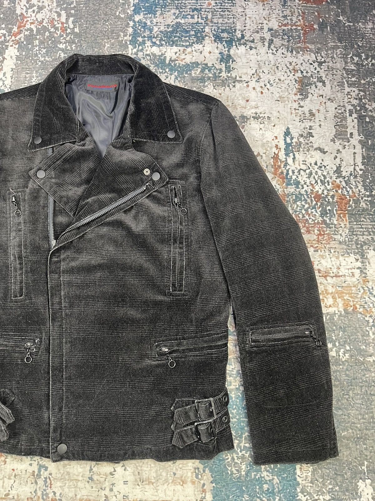 Le Grande Bleu (L.G.B.) Punk🔥Parashuto By Nakajo Checked Suede Double Collar Size US S / EU 44-46 / 1 - 5 Thumbnail