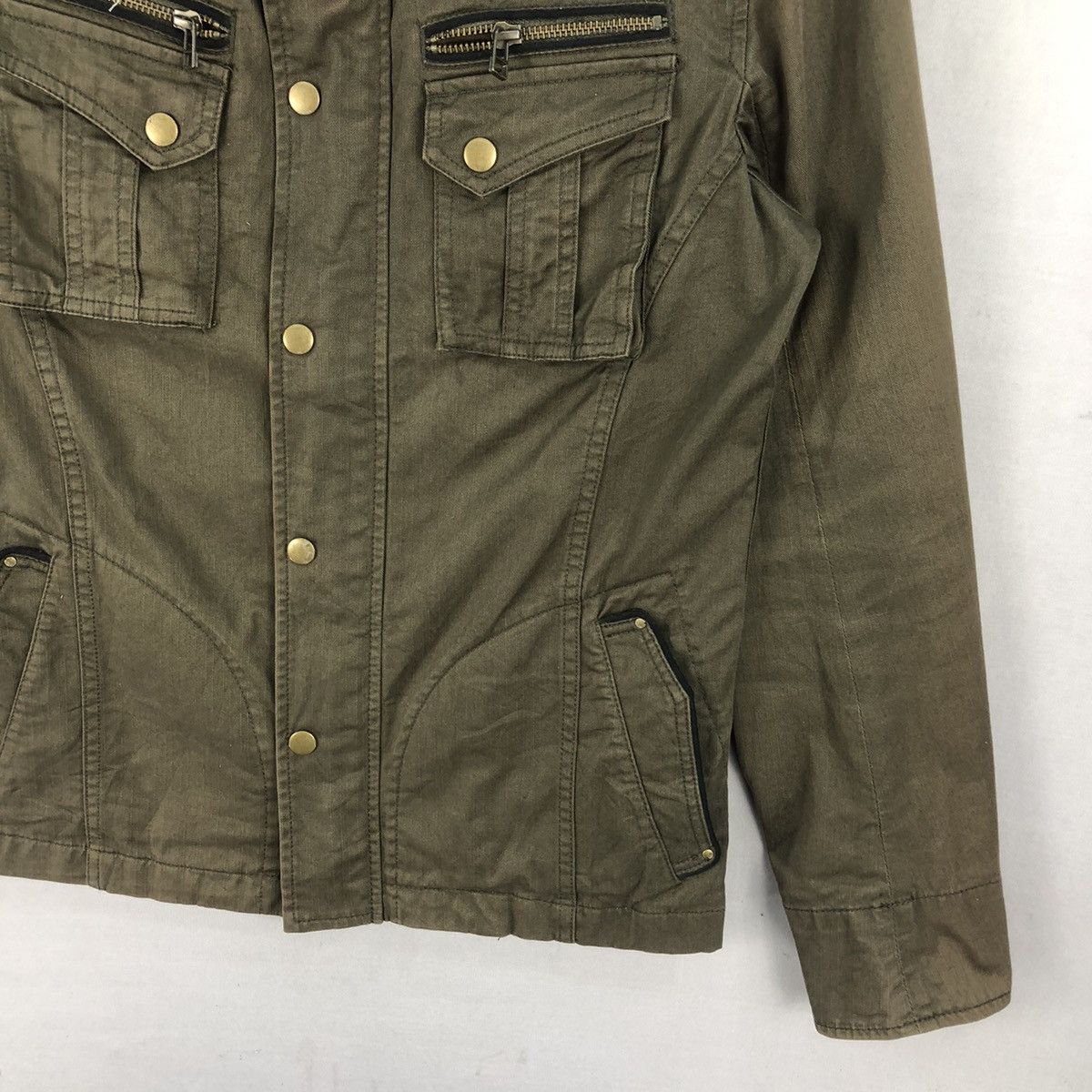 Michel Klein Vintage Michel Klein Army Tactical Jacket Size XS / US 0-2 / IT 36-38 - 3 Thumbnail