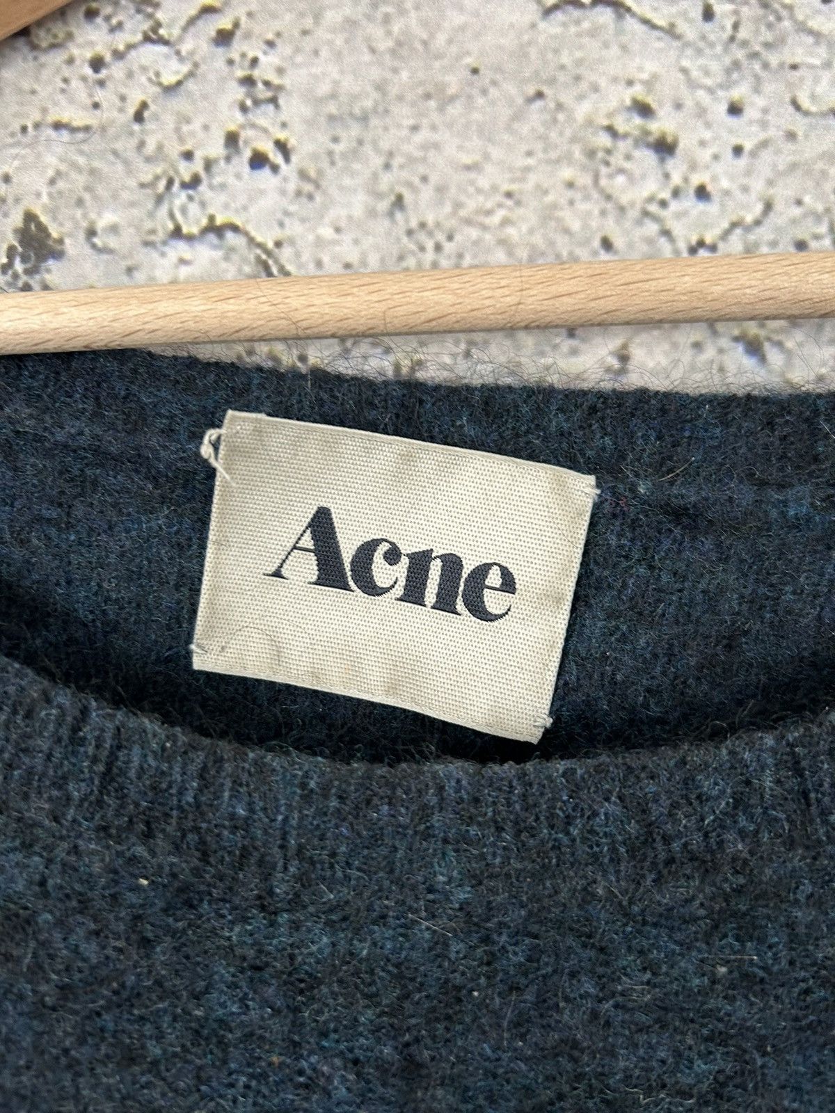 Japanese Brand Vintage Acne Blue Wham Mohair Knit Sweater Rare 90s Size US M / EU 48-50 / 2 - 4 Thumbnail