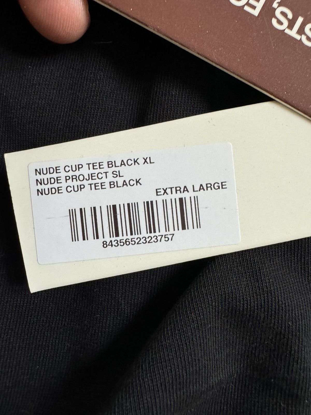 Nude NUDE CUP TEE BLACK Size US XL / EU 56 / 4 - 4 Thumbnail