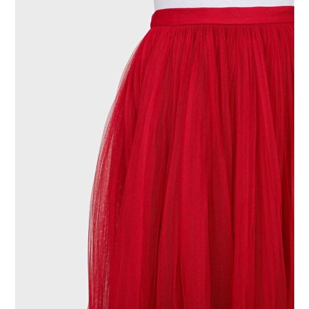 Dior Christian Dior Red Tulle Skirt with Silk Lining - Size 36/S Size 26" / US 2 / IT 38 - 4 Thumbnail