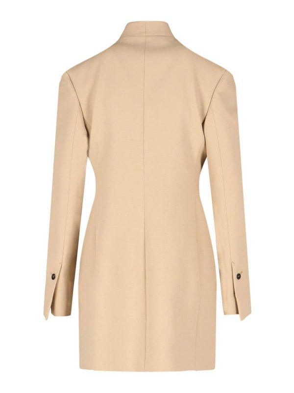 Salvatore Ferragamo o1y0326 Blazer in Beige Size S / US 4 / IT 40 - 3 Thumbnail