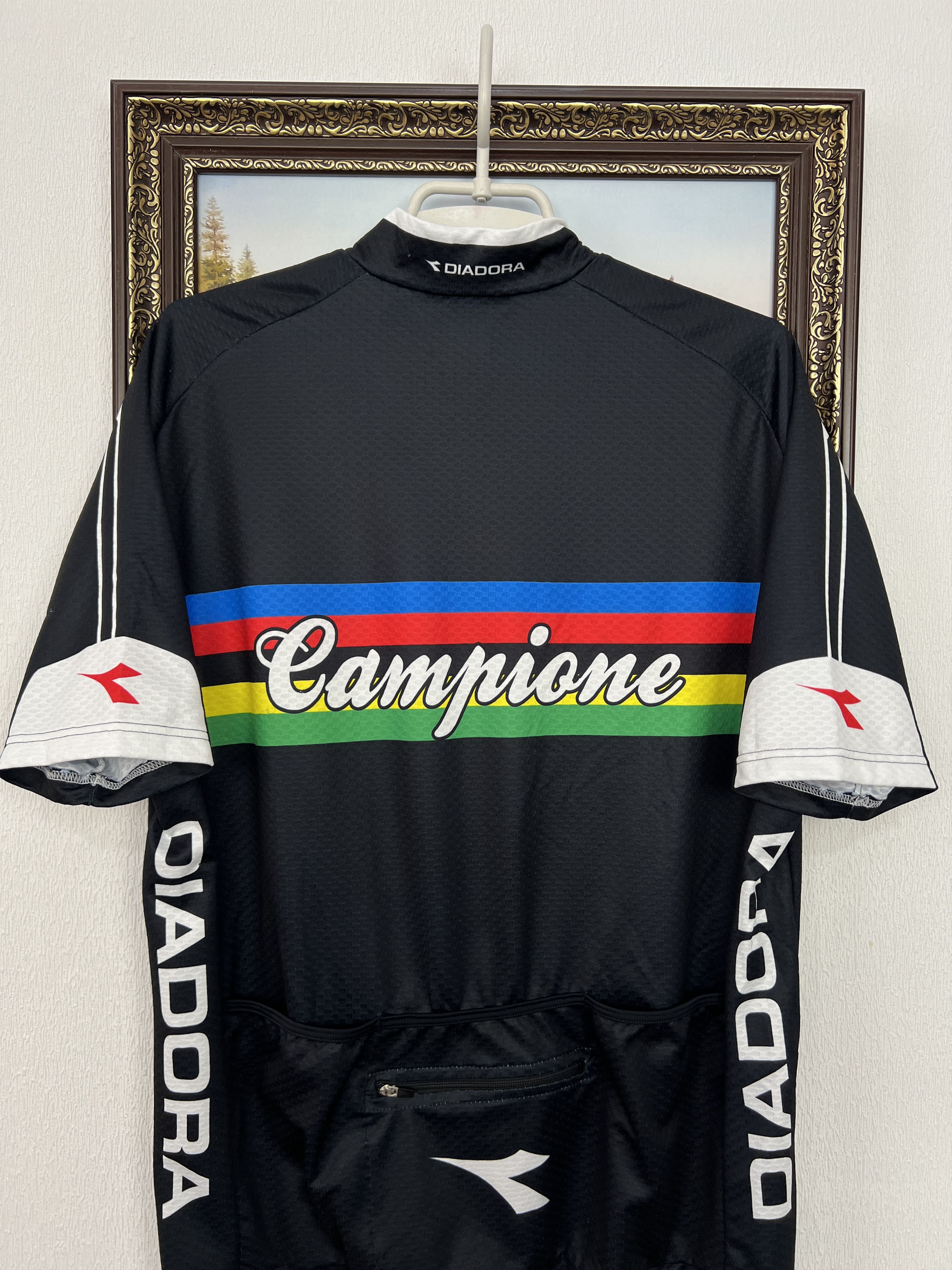 Diadora Diadora Campagnolo Cycling Shirt Sport Jersey Trikot Tee Size US XL / EU 56 / 4 - 9 Thumbnail