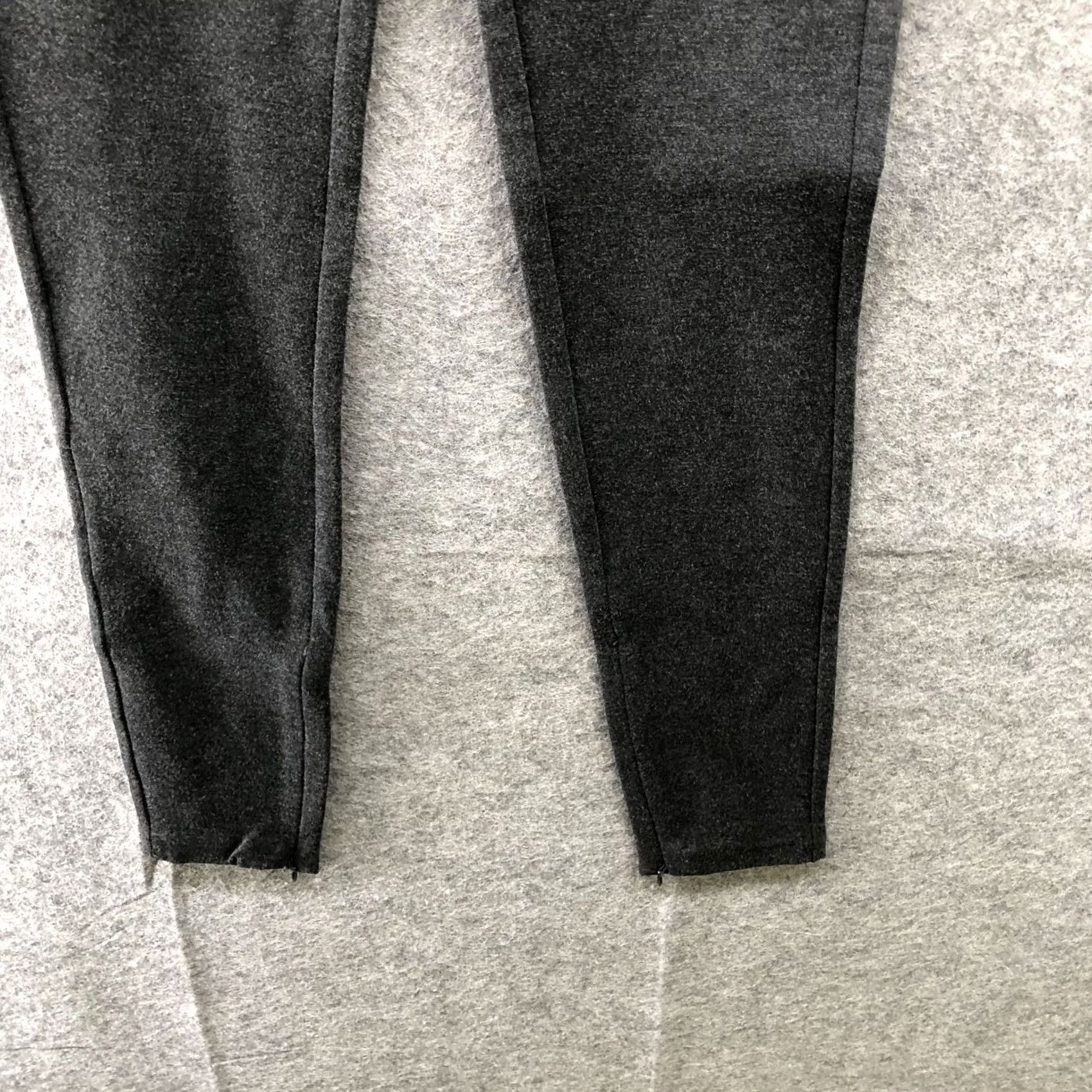 Zara Zara Ponte Knit Skinny Pants Womens S Charcoal Gray Zip Ankle Moto Zip Trouser Pants Size 28" / US 6 / IT 42 - 4 Thumbnail