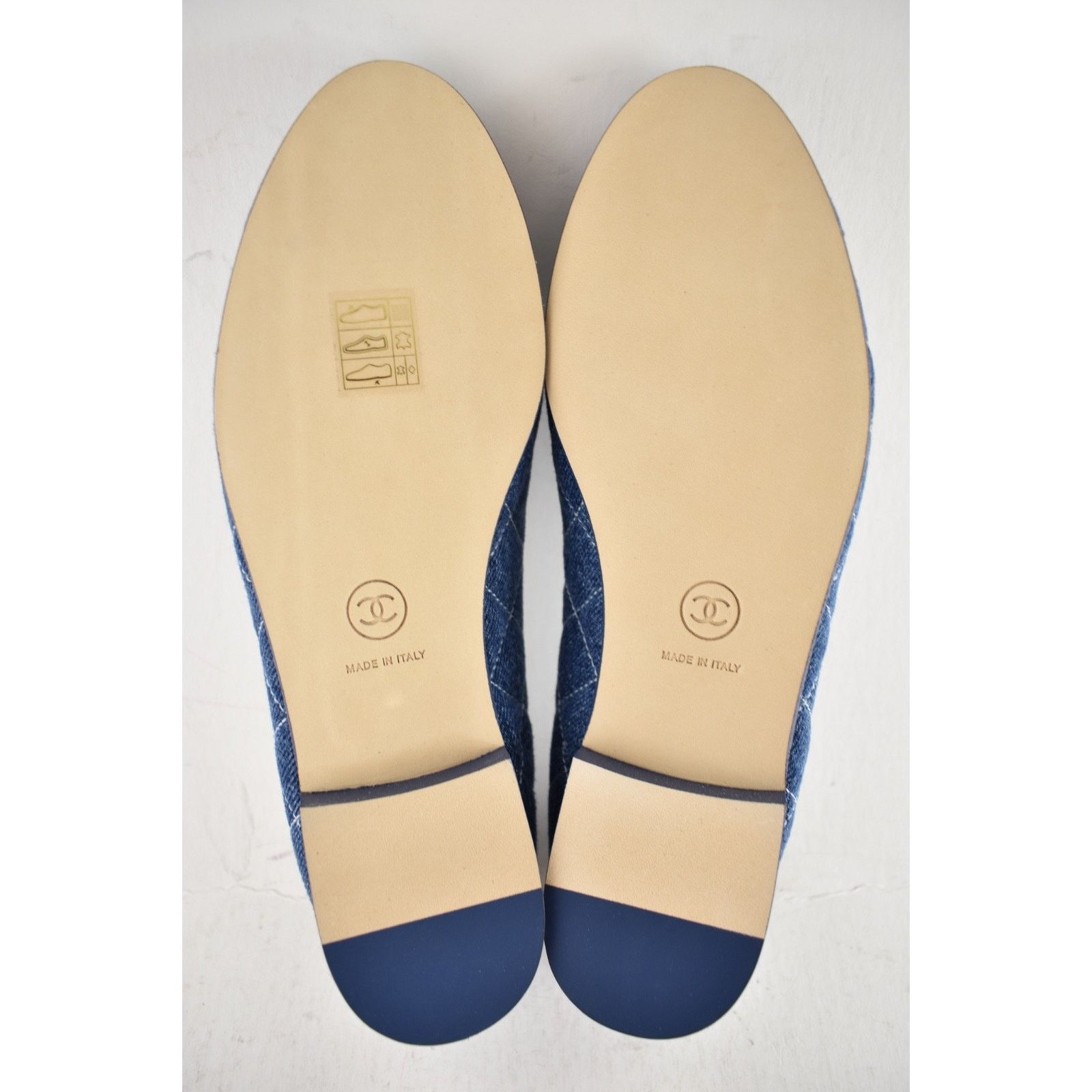 Chanel Chanel Denim Blue Quilted CC Bow Ballet Flat 41.5 Size US 11.5 / IT 41.5 - 19 Thumbnail