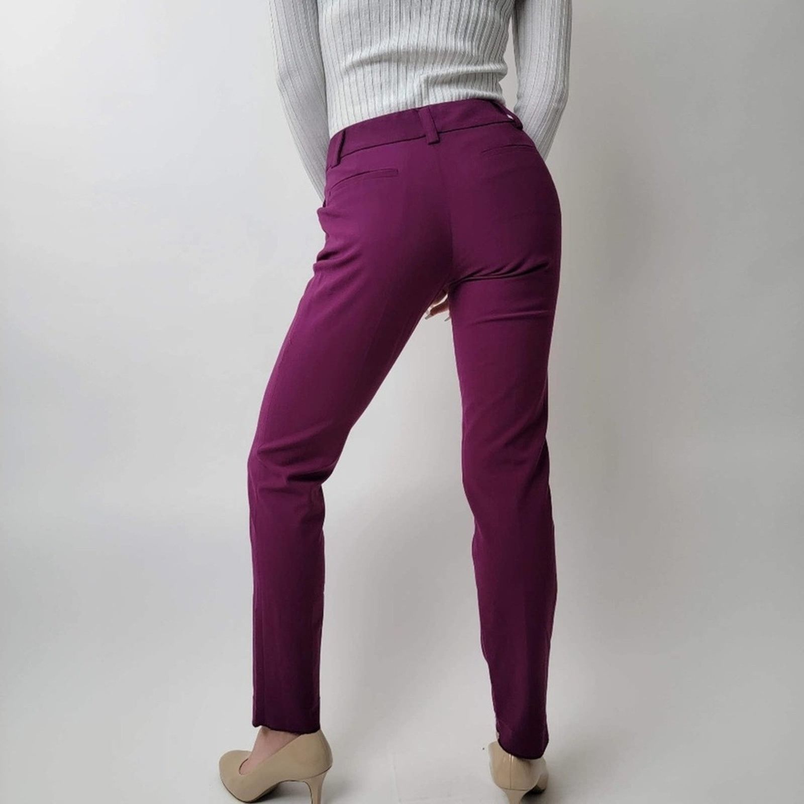 Alice + Olivia Alice + Olivia Burgundy Pants Size 26" / US 2 / IT 38 - 3 Thumbnail