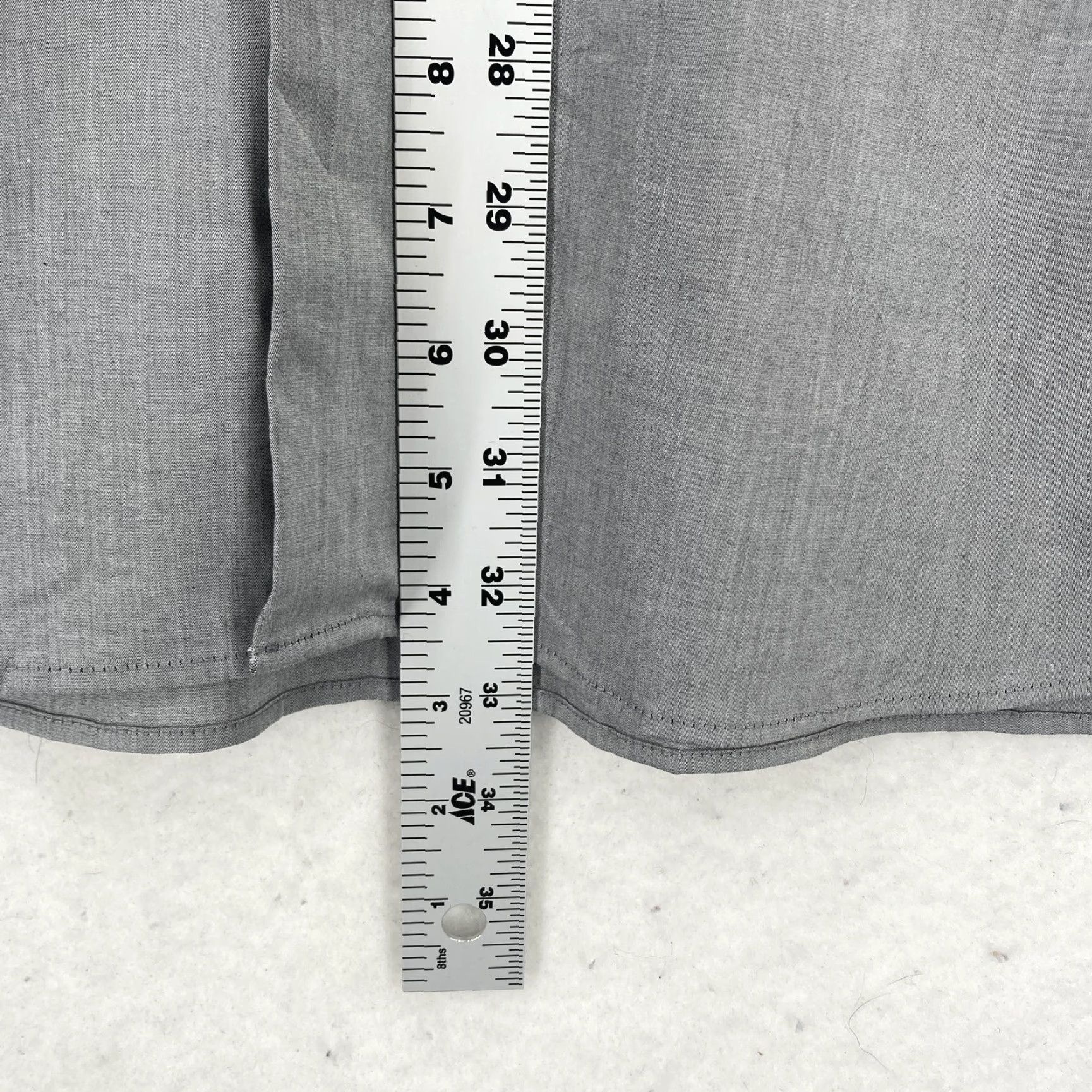 Express Express Mens Shirt 2XL Gray Dress Button Down Long Sleeve Office Casual Size US XXL / EU 58 / 5 - 4 Thumbnail