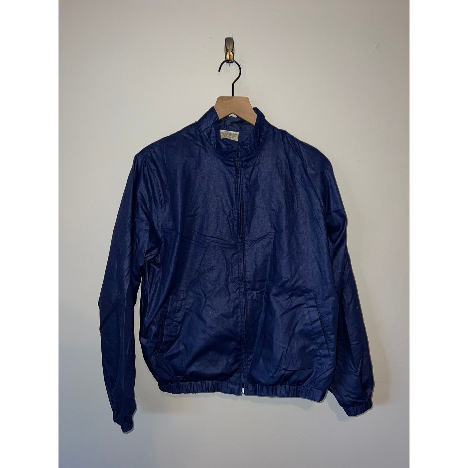 Sears Vintage Sears Jacket Shell Blue Polyester Outerwear 80s 70s Size US L / EU 52-54 / 3 - 1 Thumbnail
