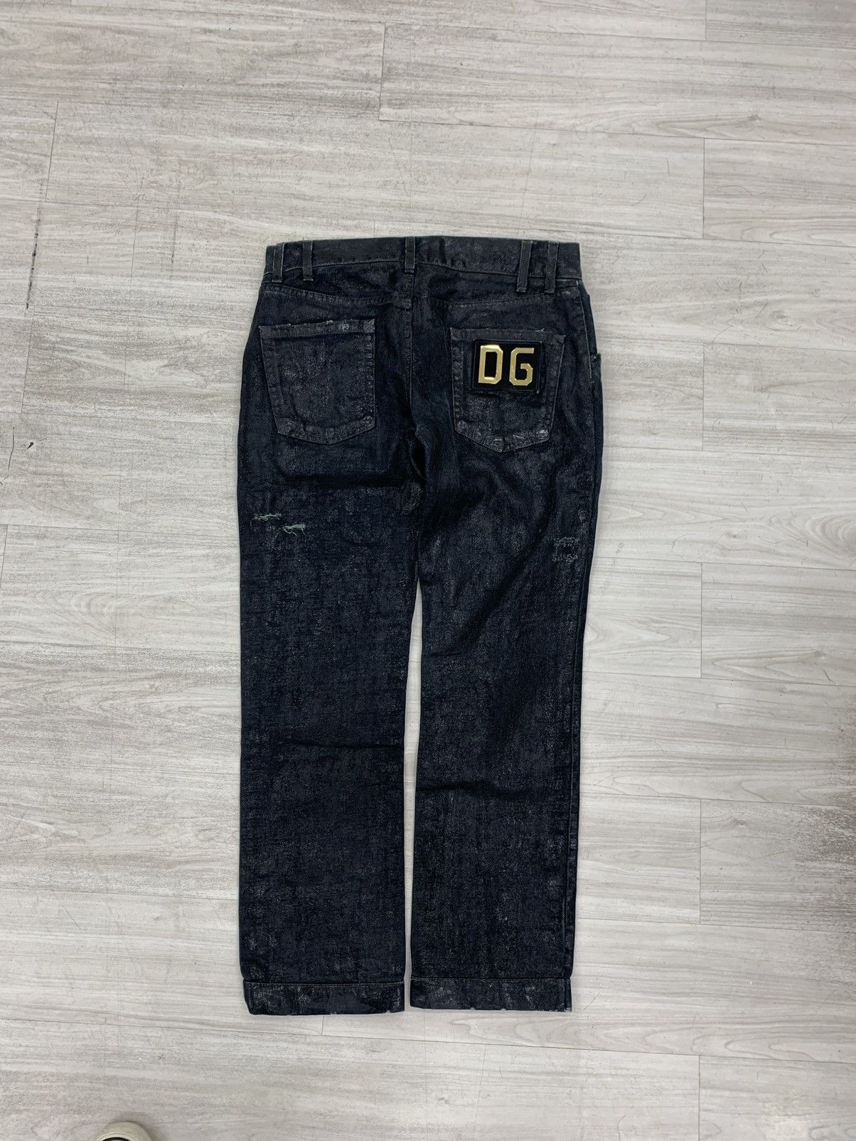 Dolce & Gabbana Dolce & gabbana waxed wide denim pantas Size US 32 / EU 48 - 5 Thumbnail