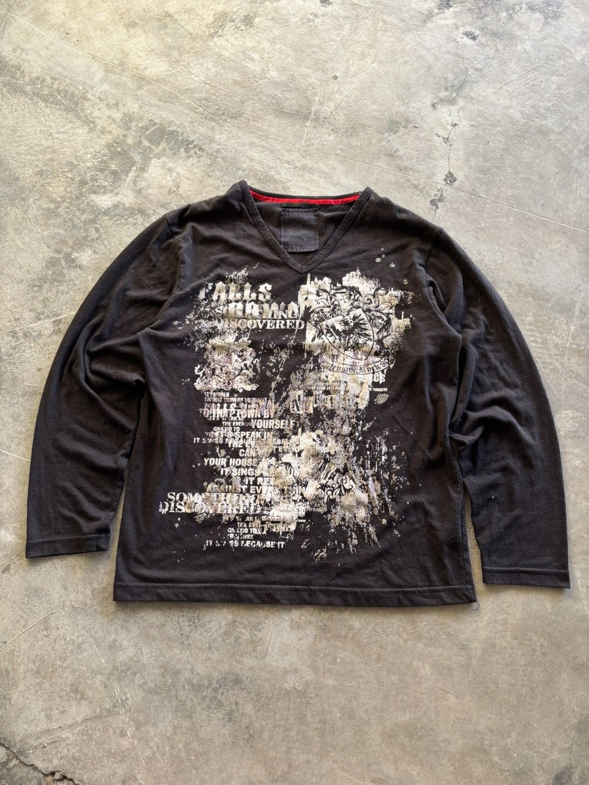 Japanese Brand Y2k slash number poem punk gothic vkei grunge style Size US M / EU 48-50 / 2 - 1 Thumbnail