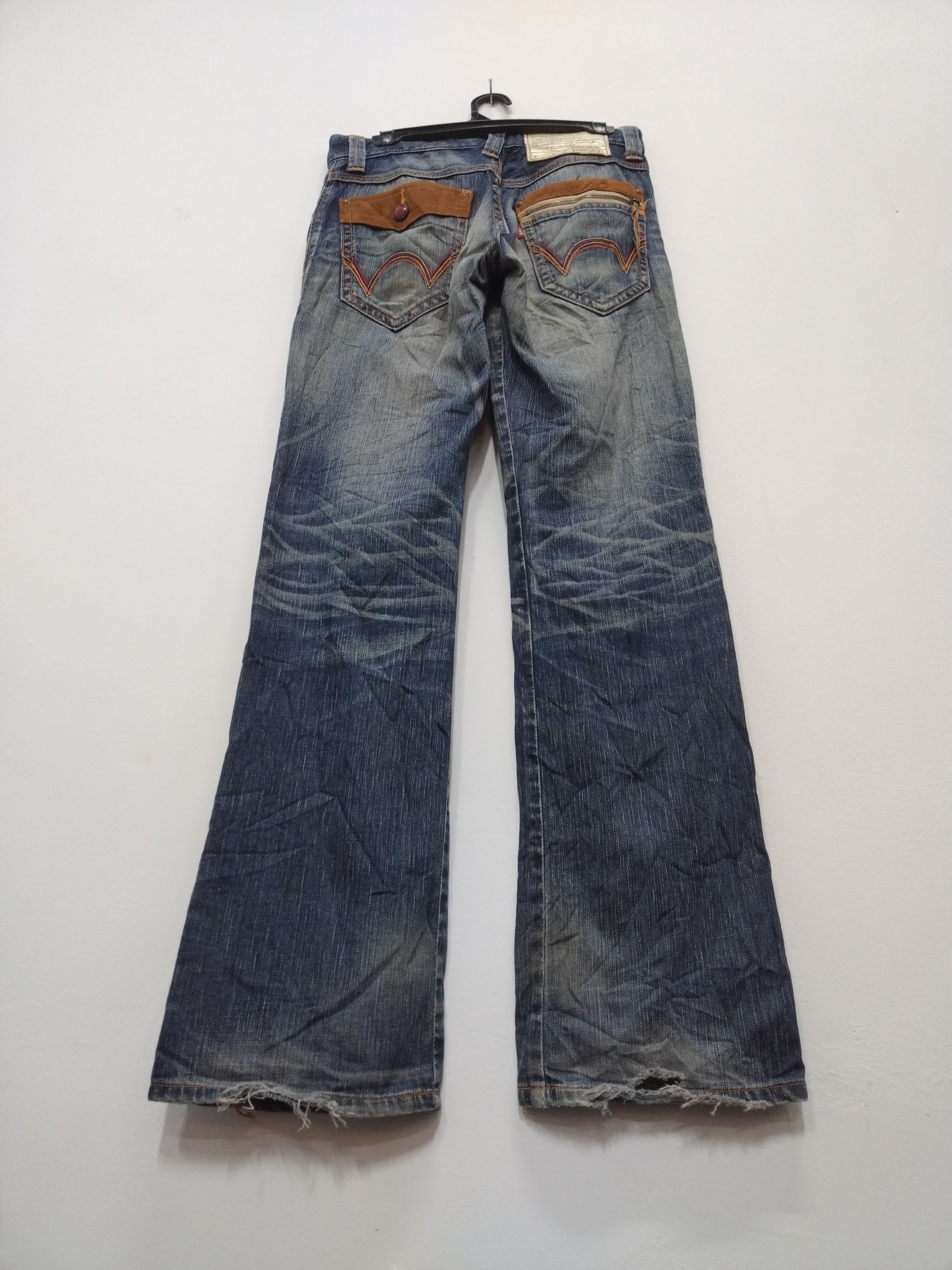 Edwin × Le Grande Bleu (L.G.B.) Nice patina & character vtg Edwin 503 Pearl Button Jeans Size US 30 / EU 46 - 15 Thumbnail