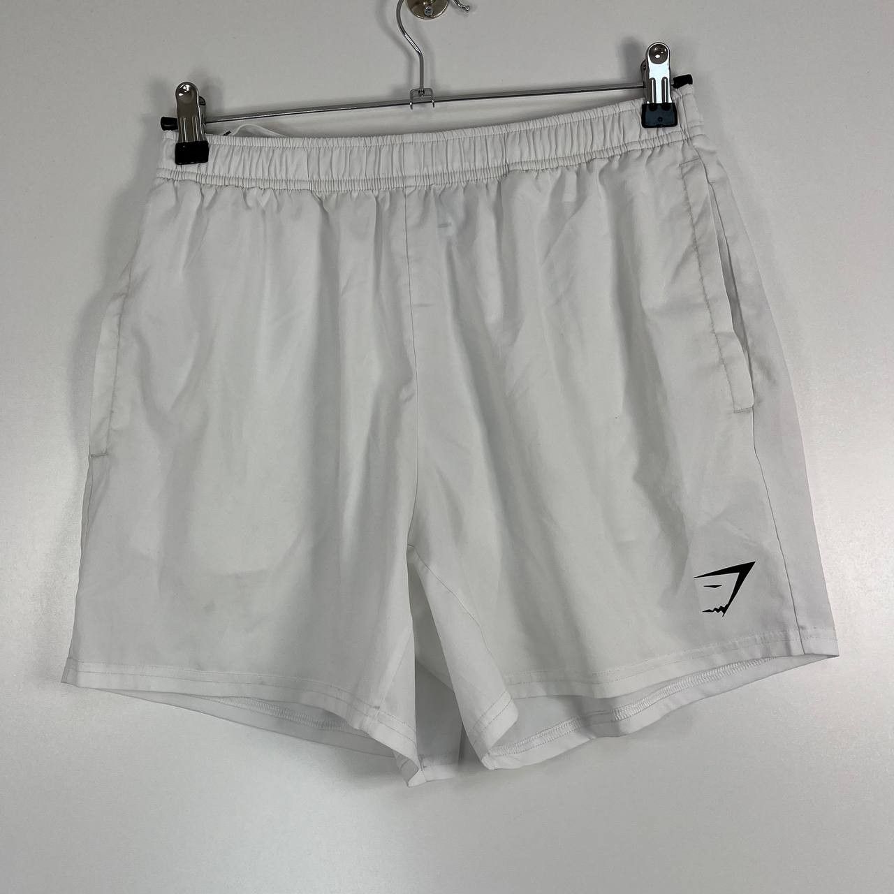 Gymshark Gymshark White Training Athletic Fit Shorts Size M Size US 32 / EU 48 - 1 Thumbnail