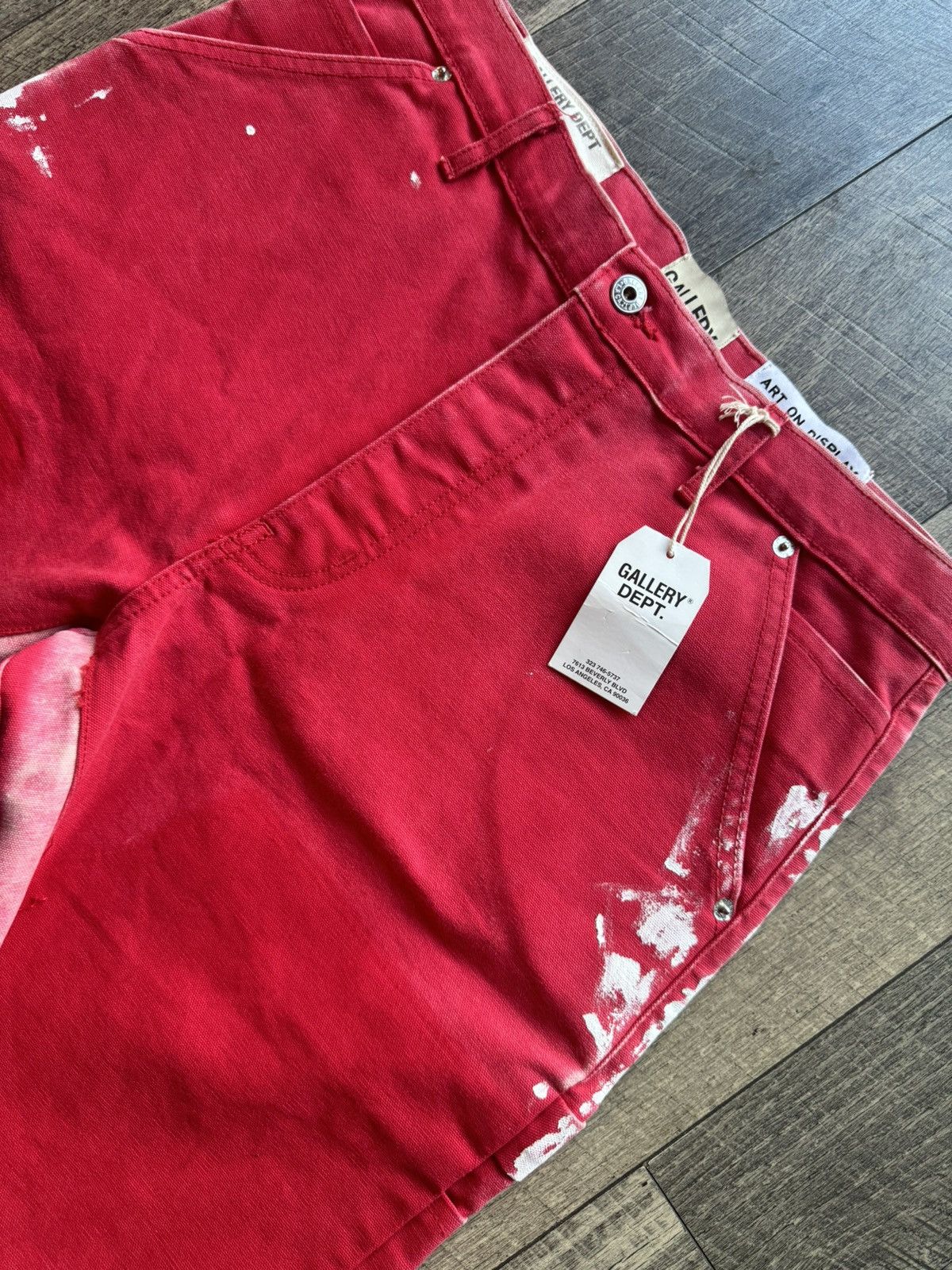 Gallery Dept. Gallery Dept Carpenter Paint Splatter Denim Shorts New - 34 Size US 34 / EU 50 - 4 Thumbnail