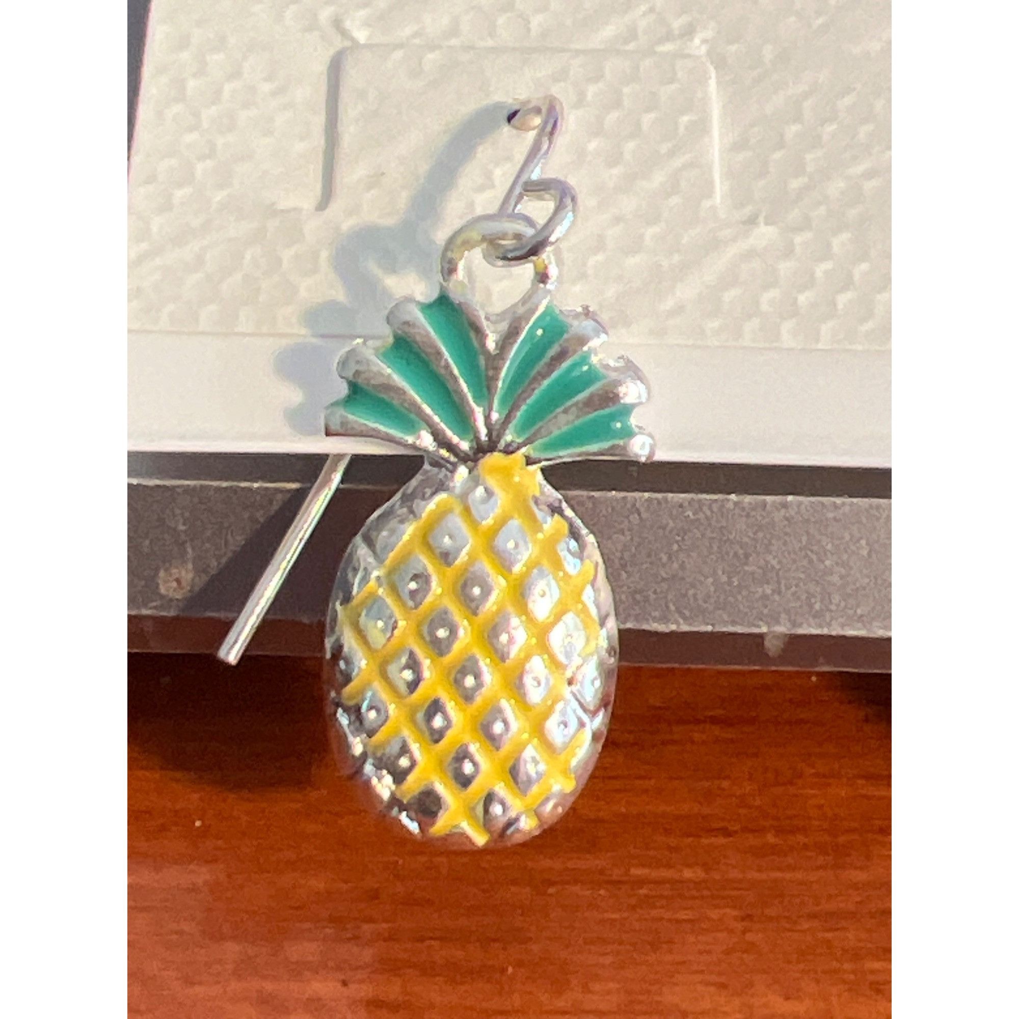 Other Pineapple Hibiscus Plumeria Stud Dangle Earrings Set Silver Size ONE SIZE - 3 Thumbnail