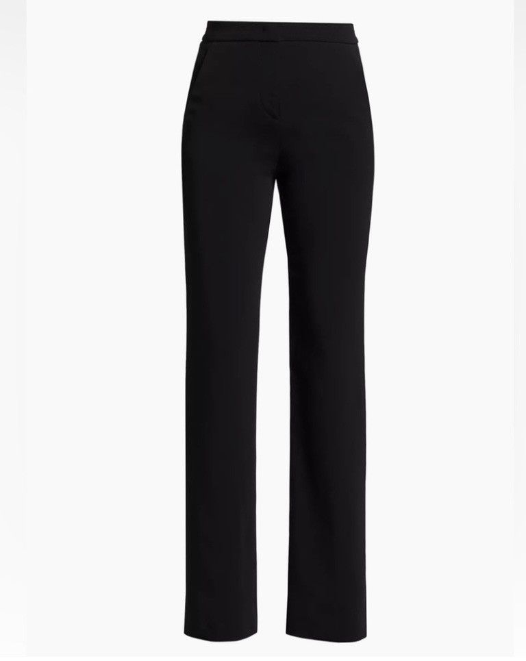 Giorgio Armani GIORGIO ARMANI BLACK SIDE ZIP TROUSER PANTS US/6 Size 28" / US 6 / IT 42 - 2 Thumbnail