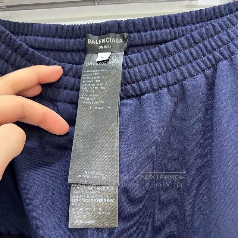 Balenciaga Balenciaga size XL Black and Blue Patchwork Sweatpants Size US 27 - 5 Thumbnail