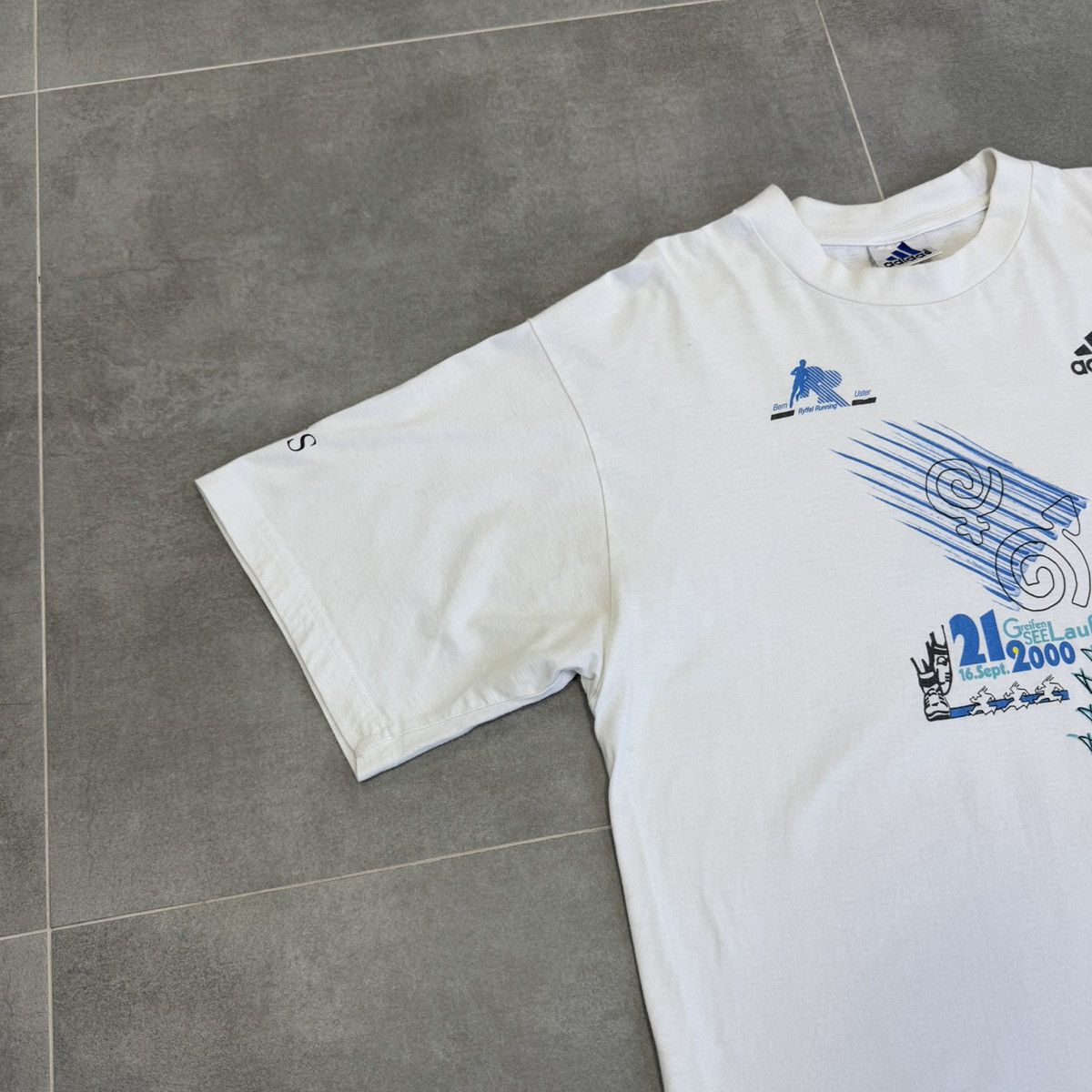 Adidas × Vintage Vintage Adidas Ryffel Running Greifenseelauf T-Shirt Size M Size US M / EU 48-50 / 2 - 3 Thumbnail