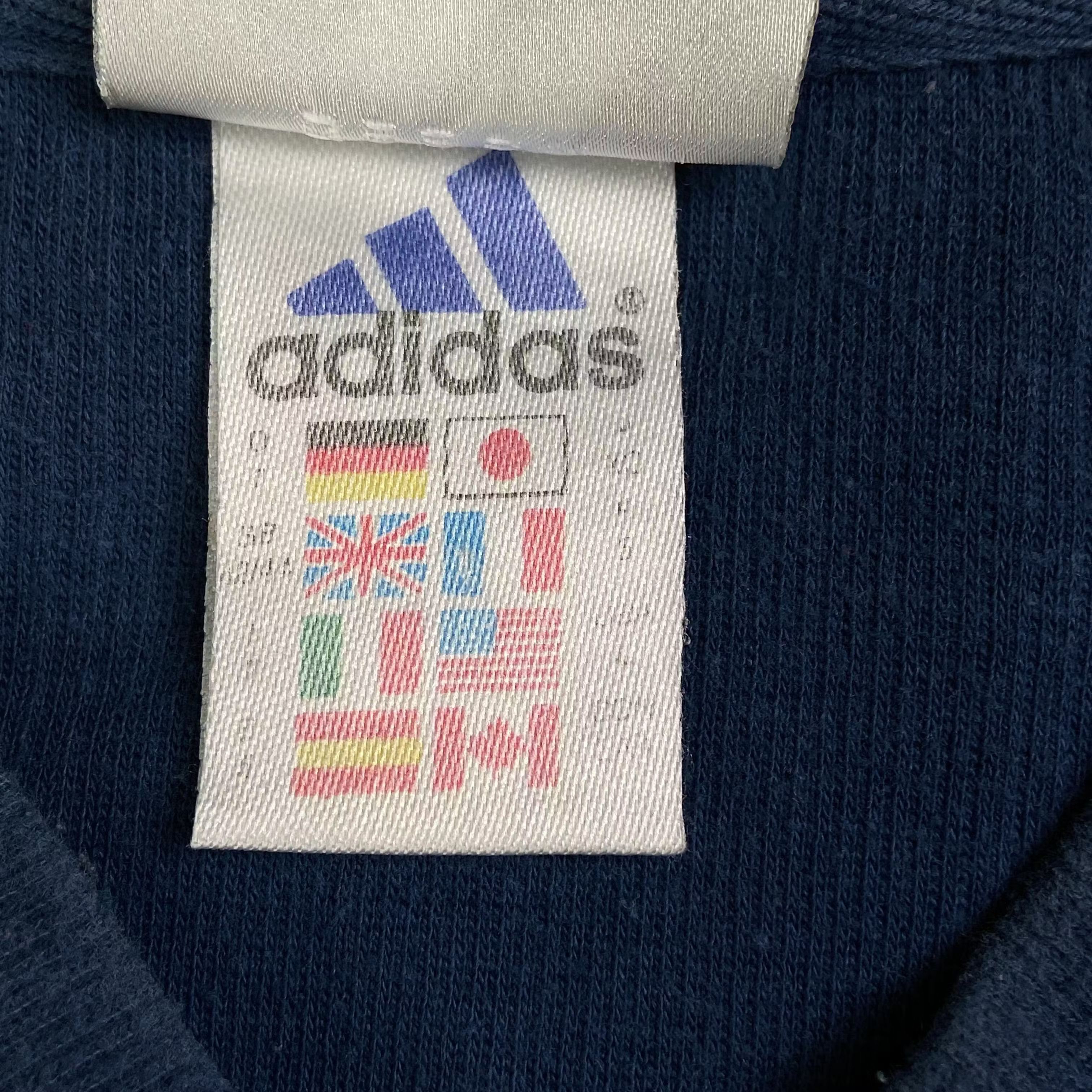 Adidas × Vintage Mens Sweatshirt Adidas V Neck Vintage Size L Size US L / EU 52-54 / 3 - 5 Thumbnail