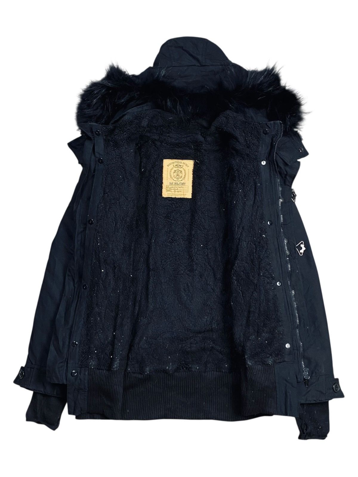14th Addiction 2000s SLY - Raccoon Fur Hoodie Jacket Size US M / EU 48-50 / 2 - 2 Thumbnail
