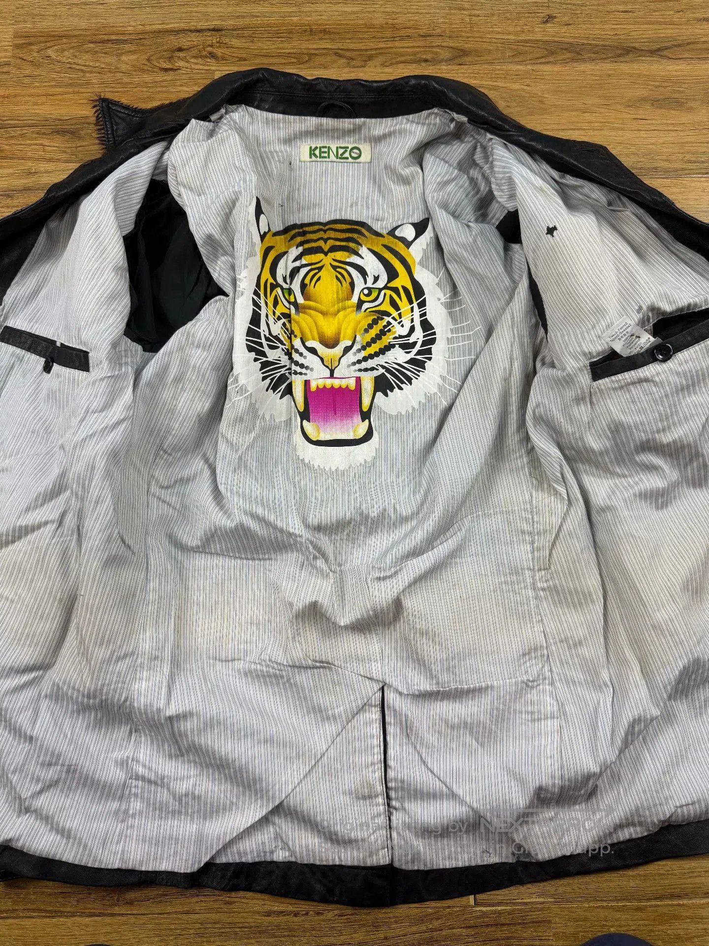 Kenzo Kenzo Men's Leather Jacket, Business Casual. Size US L / EU 52-54 / 3 - 3 Thumbnail