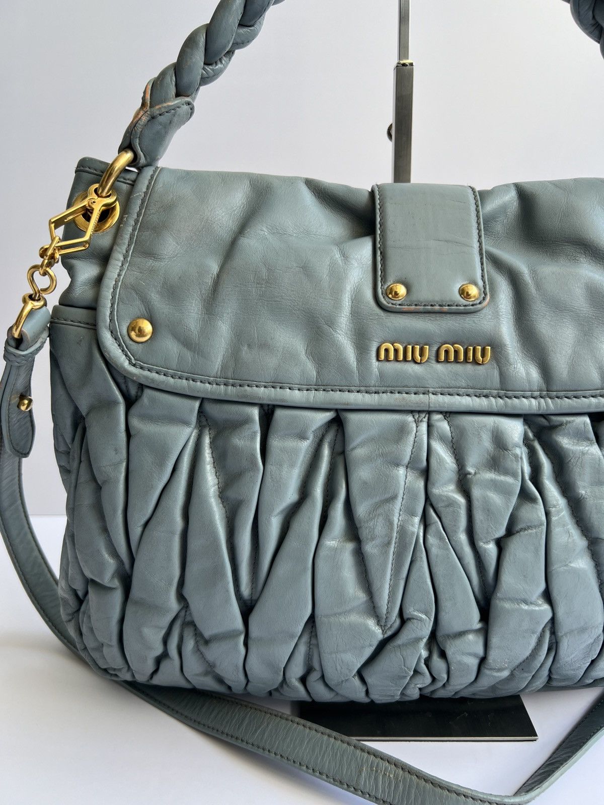 Miu Miu Miu Miu - Matellase Coffer Hobo Bag Size ONE SIZE - 11 Thumbnail