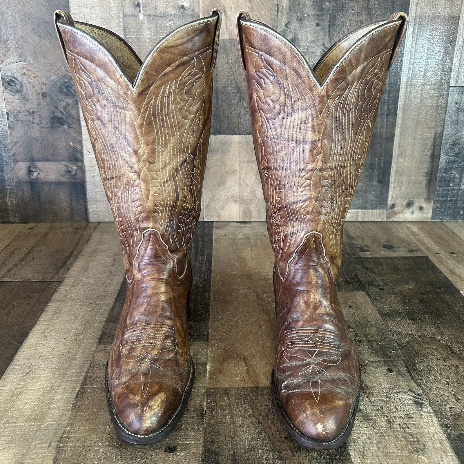 Tony Lama Tony Lama Vintage Gold Label Western Cowboy Boots Mens 11 B Size US 11 / EU 44 - 1 Thumbnail
