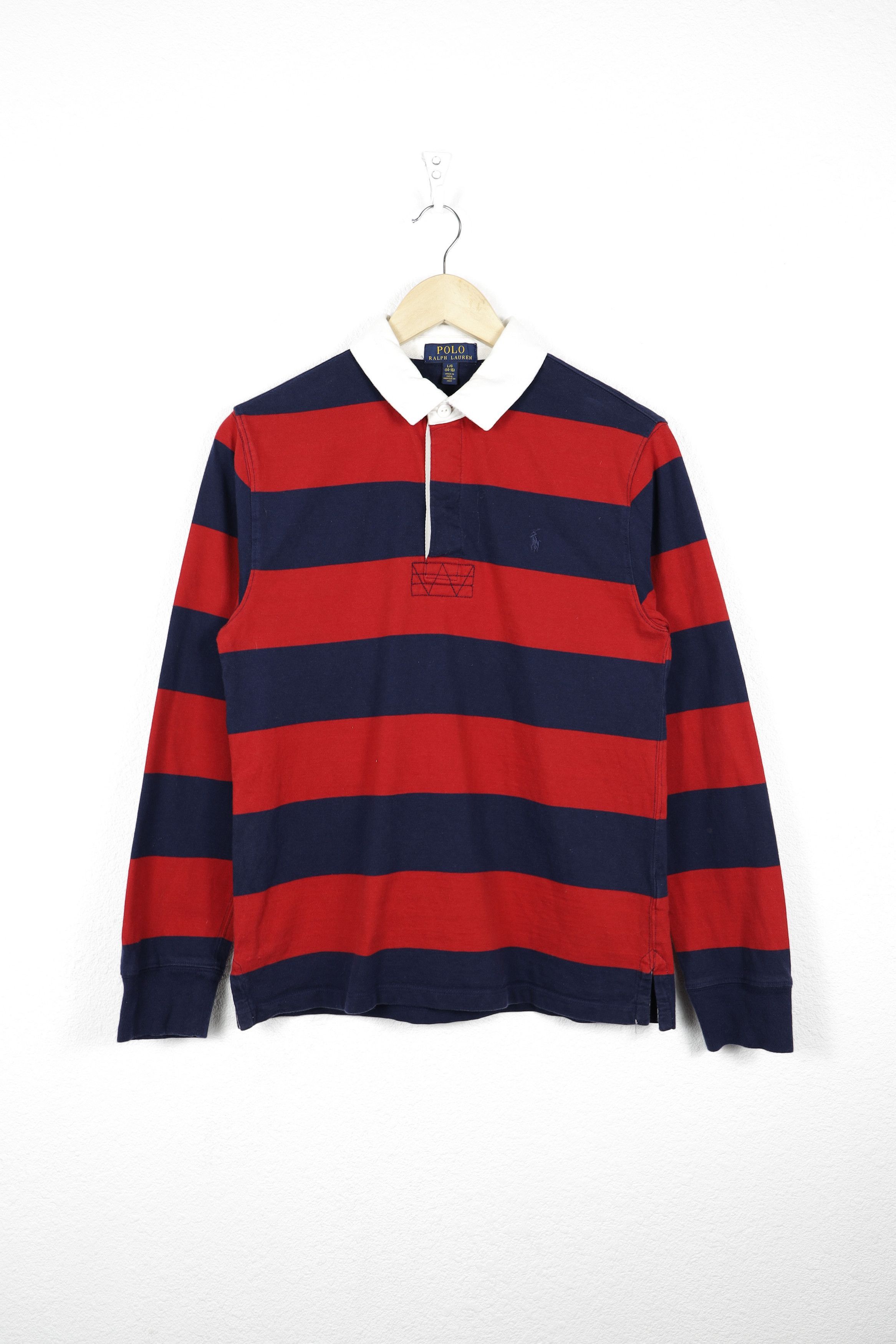 Rugby Ralph Lauren Polo Ralph Lauren Pony Logo Striped Rugby Polo Size L / US 10 / IT 46 - 1 Thumbnail