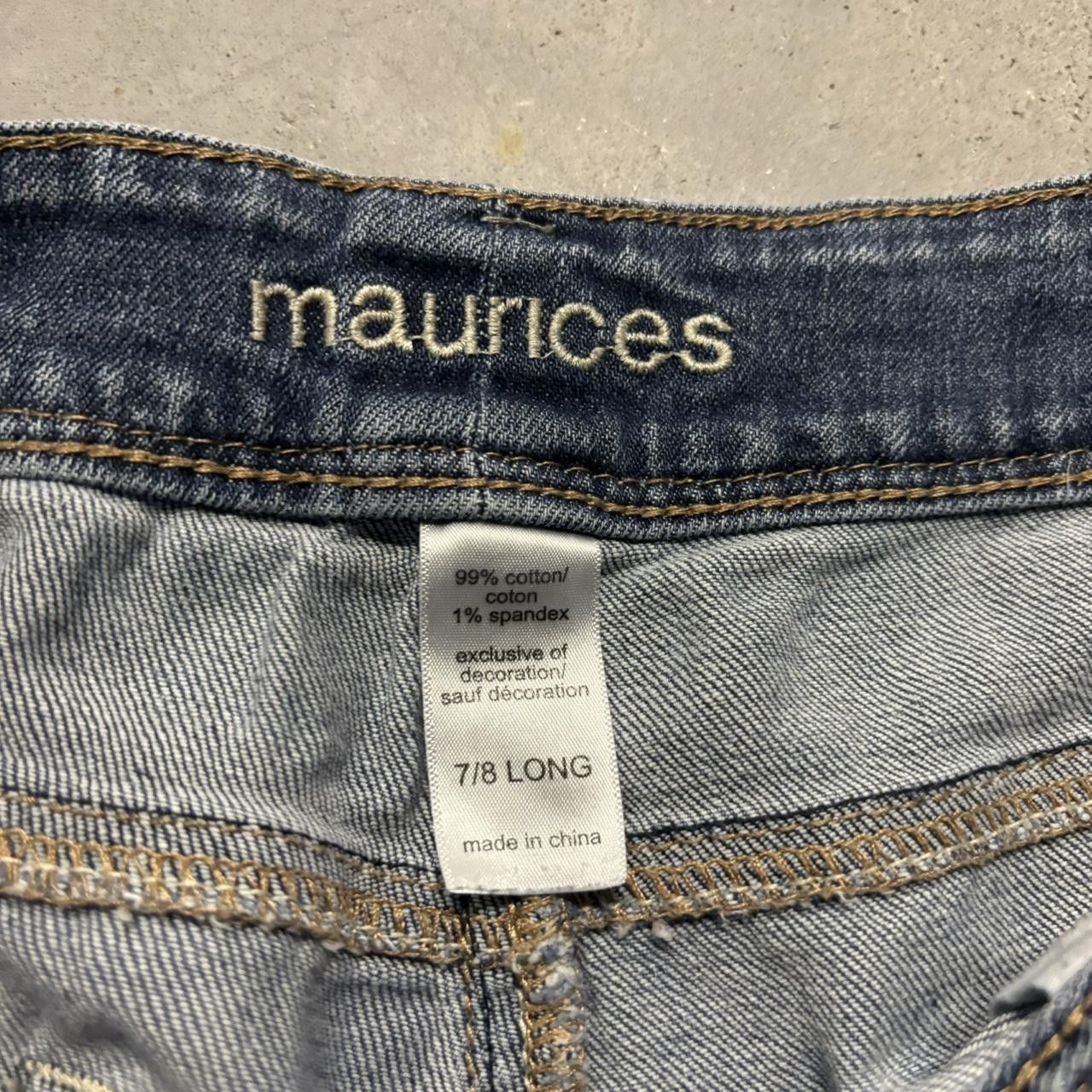 Japanese Brand × Vintage Crazy Vintage Y2K/2000s Grunge Dark Wash Flared Bootcut Denim Jeans! Size US 30 / EU 46 - 8 Thumbnail