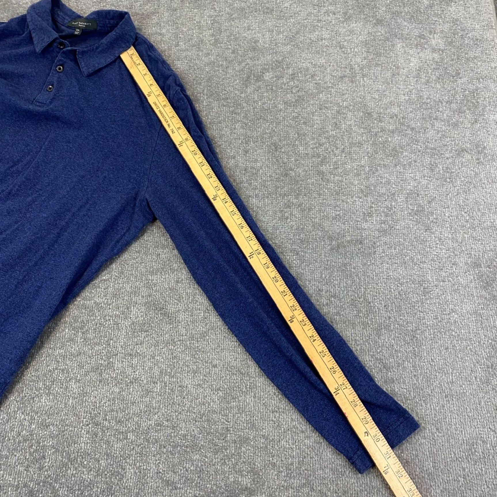 Vintage Robert Barakett Polo Mens 2XL Blue Golf Shirt Montreal Designer Long Sleeve Size US XXL / EU 58 / 5 - 6 Thumbnail