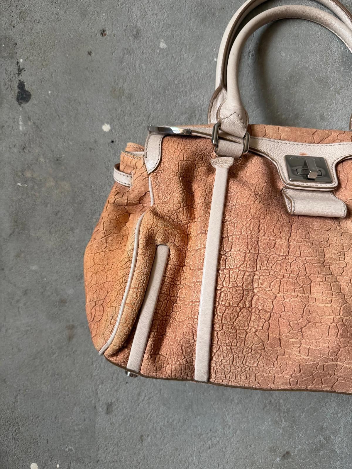 Celine Celine Logo Plate Shoulder Bag Brown/White Size ONE SIZE - 2 Thumbnail