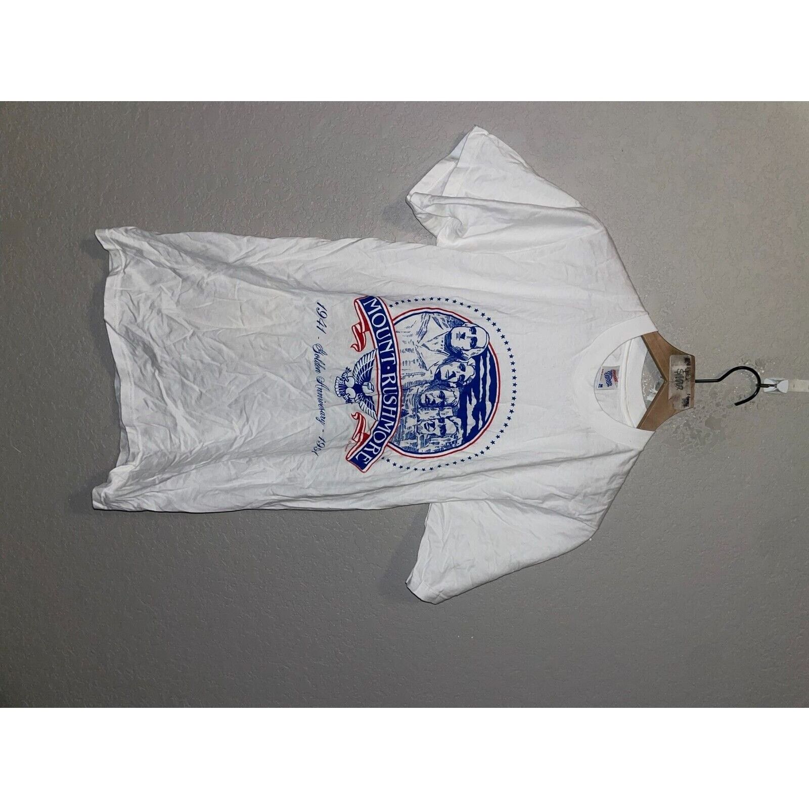 Jerzees Vintage Rocky Mountain Shirt Mount Rushmore Print Medium Size US M / EU 48-50 / 2 - 2 Thumbnail
