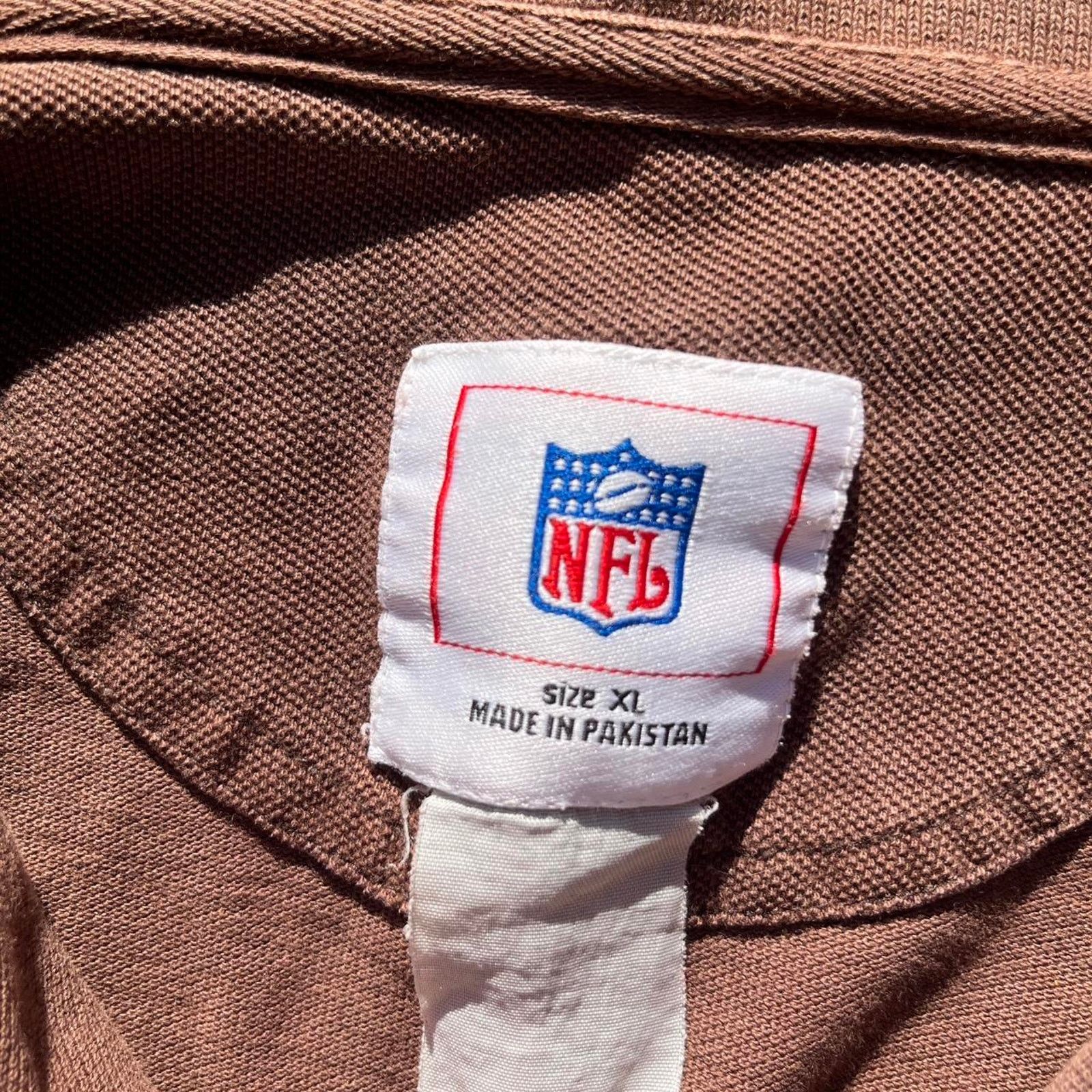 NFL Vintage Cleveland browns polo shirt Size US XL / EU 56 / 4 - 2 Thumbnail