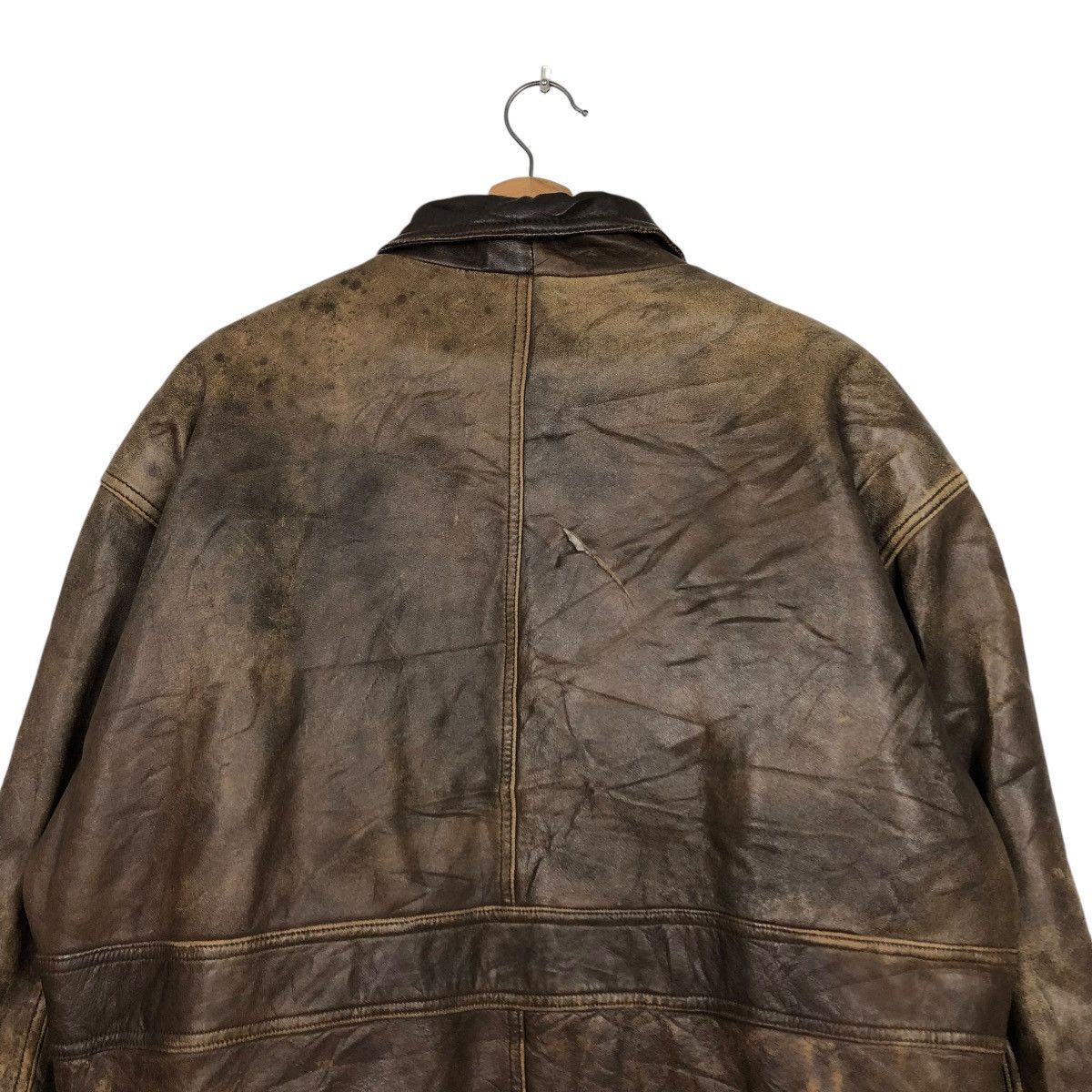 Japanese Brand VINTAGE PARACHUTE BIKER LEATHER JACKET BLANKET ISSEY MIYAKE Size US L / EU 52-54 / 3 - 11 Thumbnail