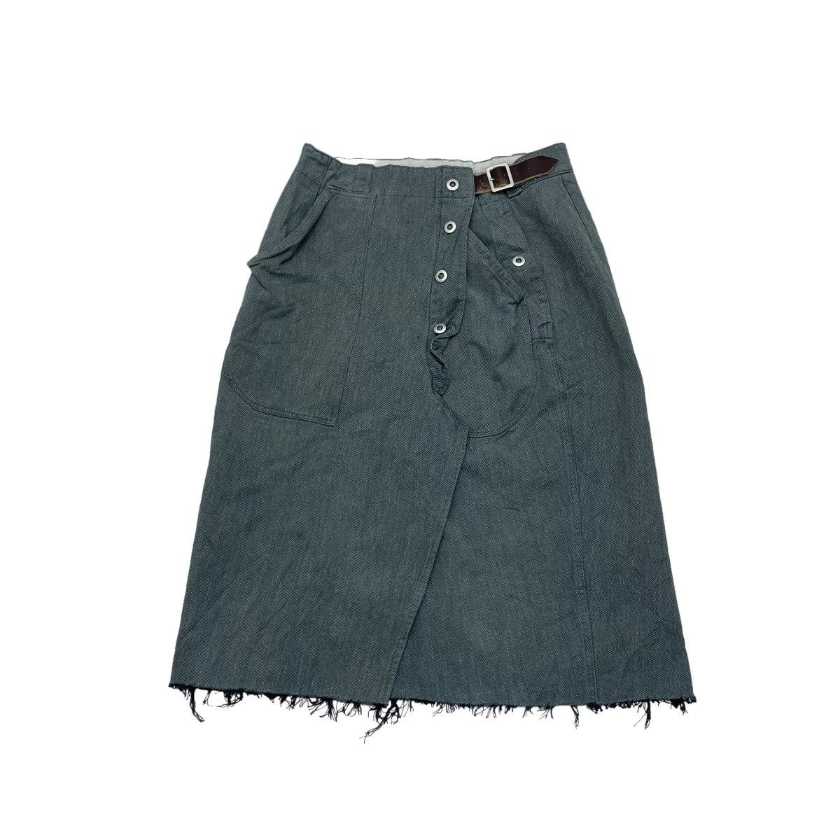 CIVARIZE Rare ROE Made In Japan Unisex Denim Skirt Size 32" / US 10 / IT 46 - 1 Thumbnail