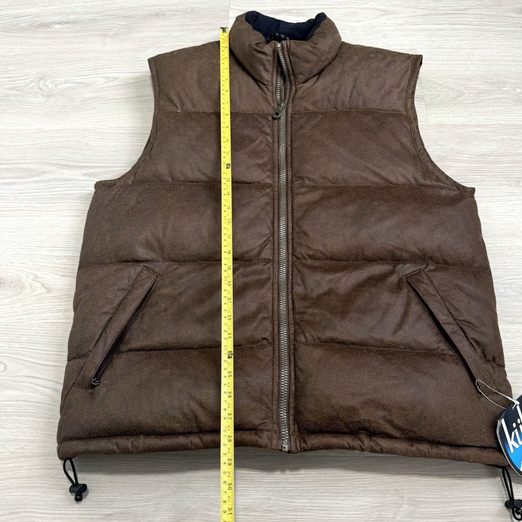 Vintage VTG Kuhl Vest Main Selling Point Puffer Vest Men’s Large Brown 700 Goose Down Zip Full Zip Lightweight Winter Fall Spring New with Tags Mens Size US L / EU 52-54 / 3 - 8 Thumbnail