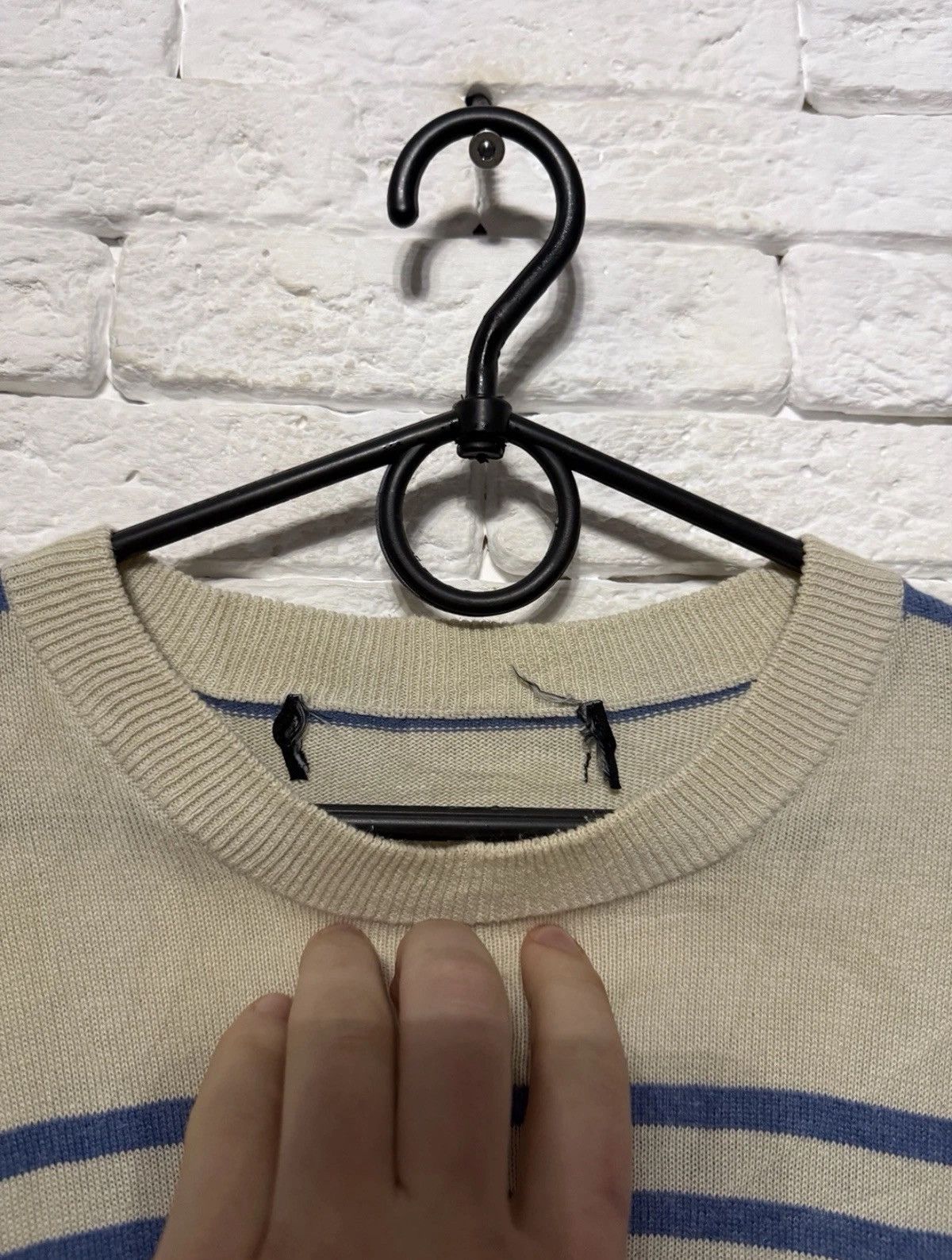 Yves Saint Laurent Vintage Yves Saint Laurent Striped Knit Sweater YSL Sz XL Size US XL / EU 56 / 4 - 3 Thumbnail