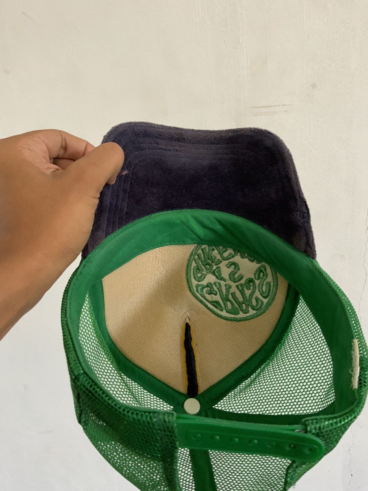 If Six Was Nine Grass is Greener Big Logo Trucker Hat Size ONE SIZE - 8 Thumbnail