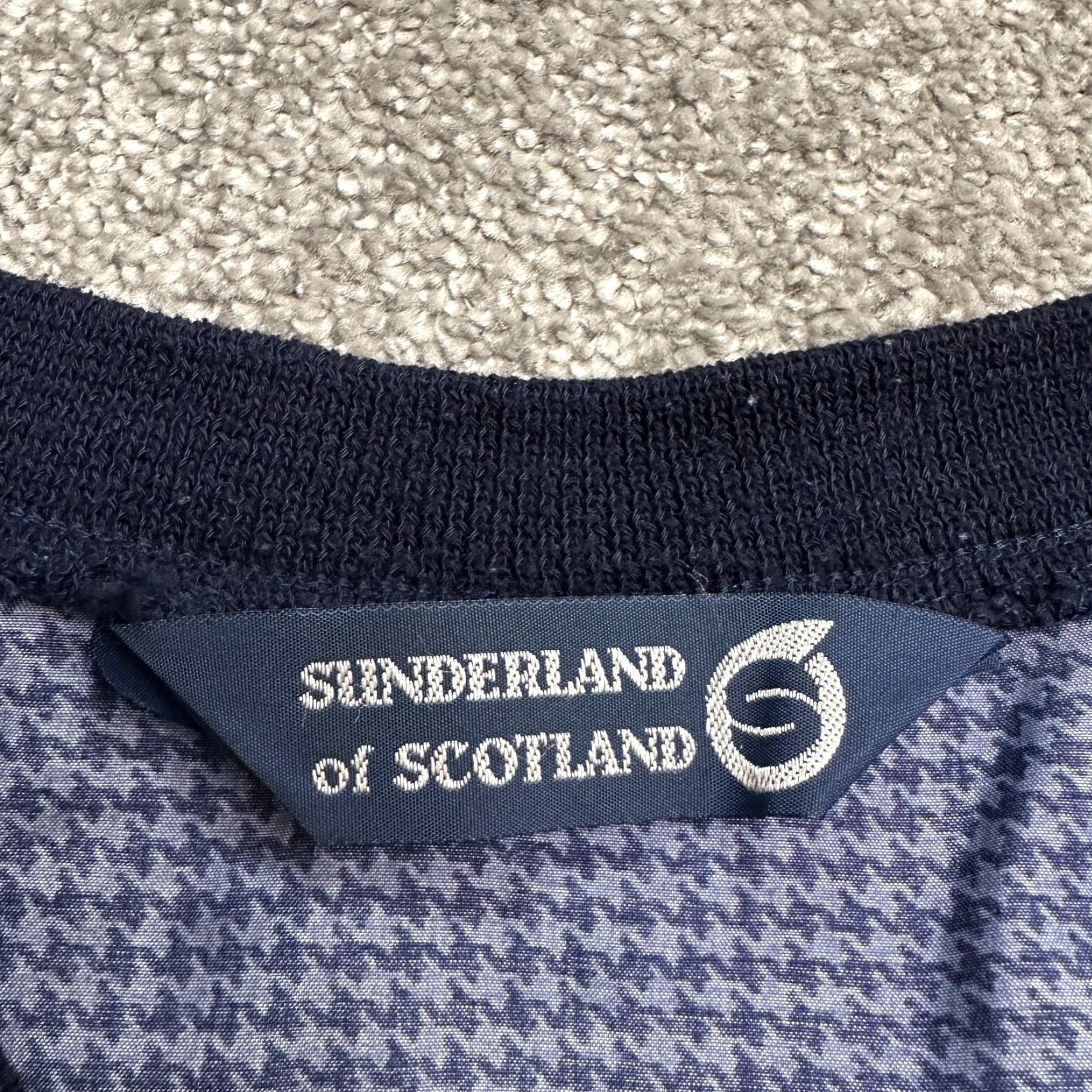 Vintage VINTAGE Sunderland Sweatshirt Men Small Blue Golf Windbreaker Houndstooth Size US S / EU 44-46 / 1 - 6 Thumbnail
