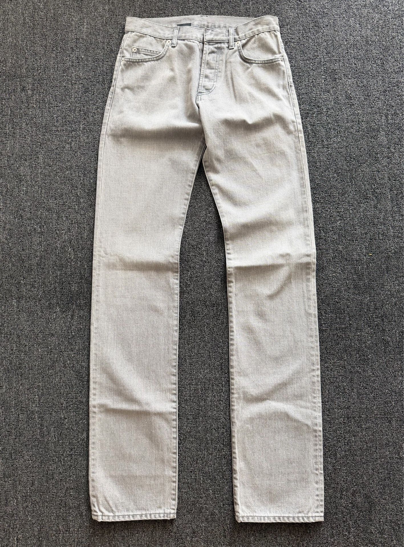 Dior Dior Homme Silver Light Grey Jeans Size US 31 - 1 Thumbnail