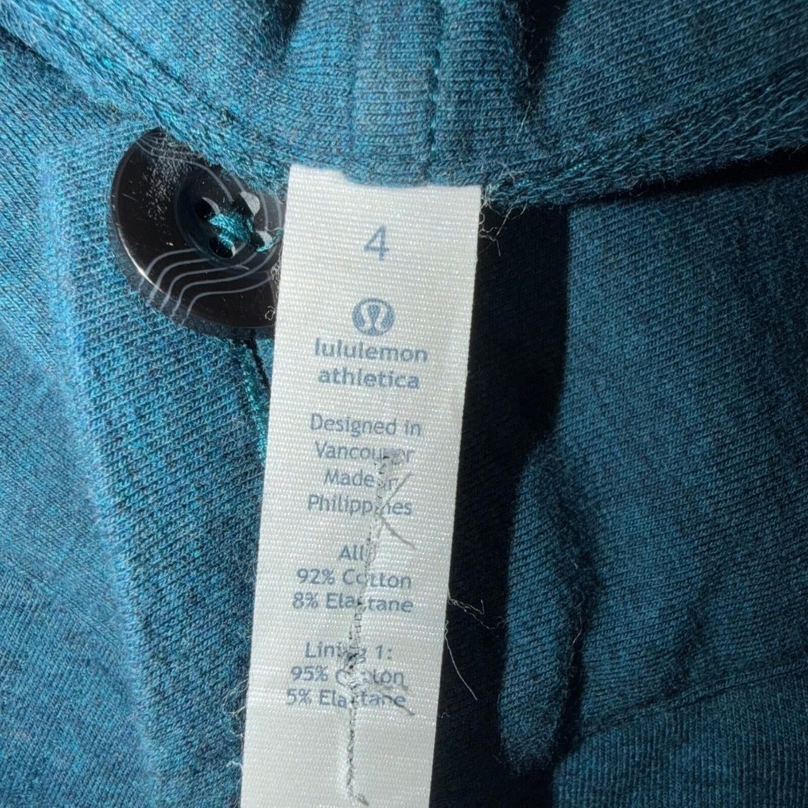 Lululemon Lululemon Athletica Teal Heathered Wrap Cardigan Size S / US 4 / IT 40 - 3 Thumbnail