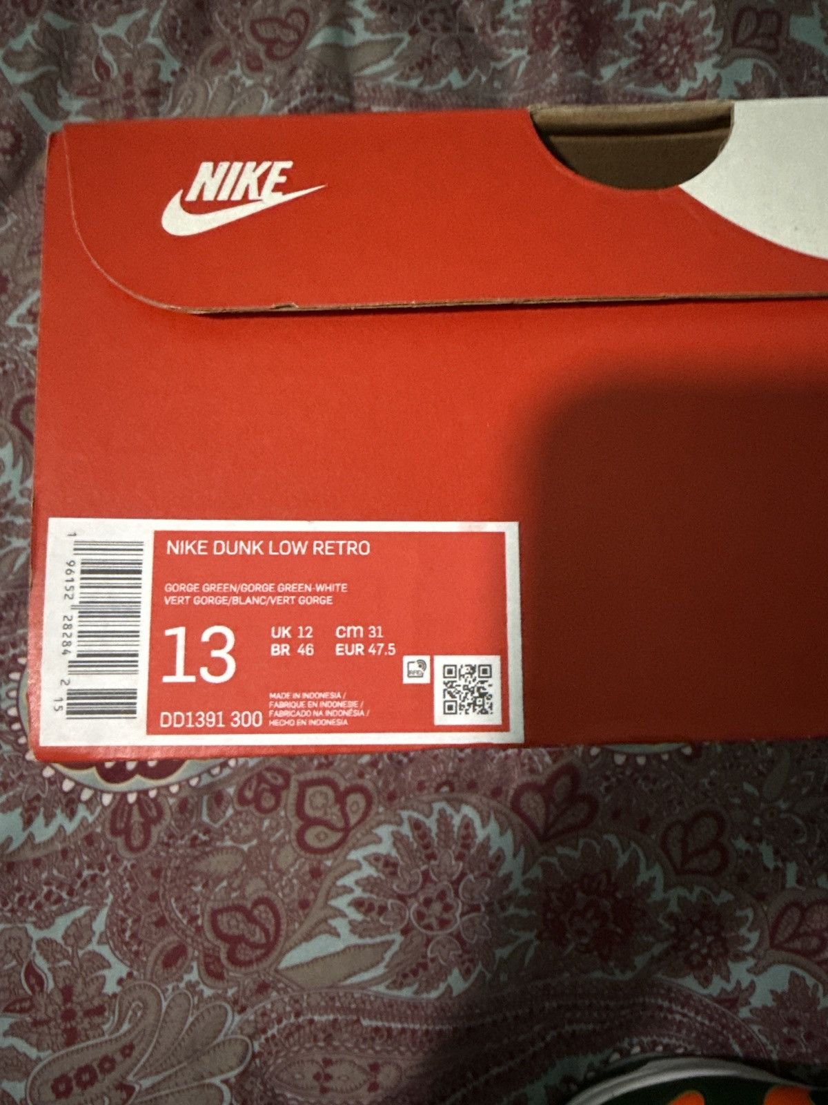 Nike Nike Dunk Low “Miami Hurricanes” Size US 13 / EU 46 - 6 Thumbnail