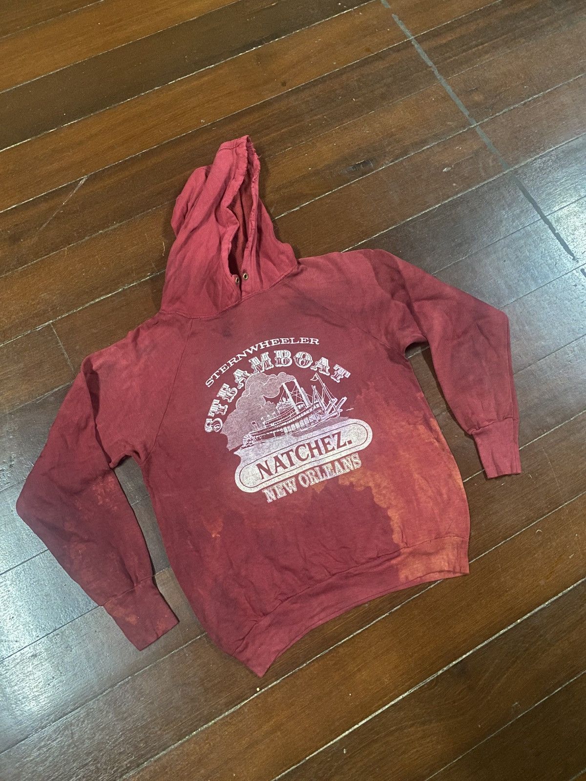 Vintage Rare Thrashed and Vintage Hoodie distressed sun faded Size US M / EU 48-50 / 2 - 2 Thumbnail