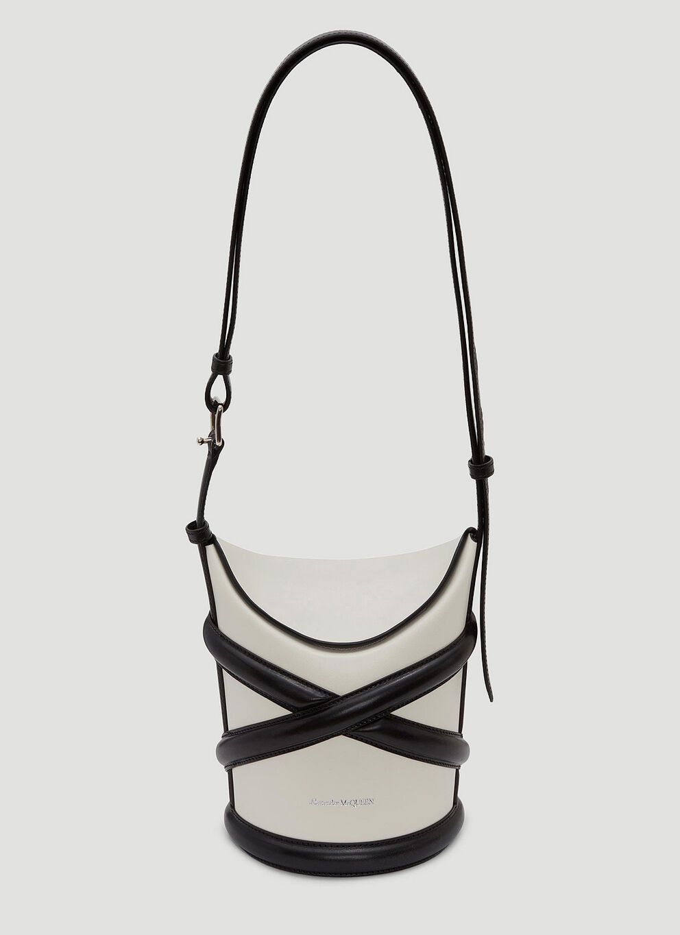 Alexander McQueen o1w1db10925 Size: OS/The Curve in Black/White Size ONE SIZE - 1 Thumbnail