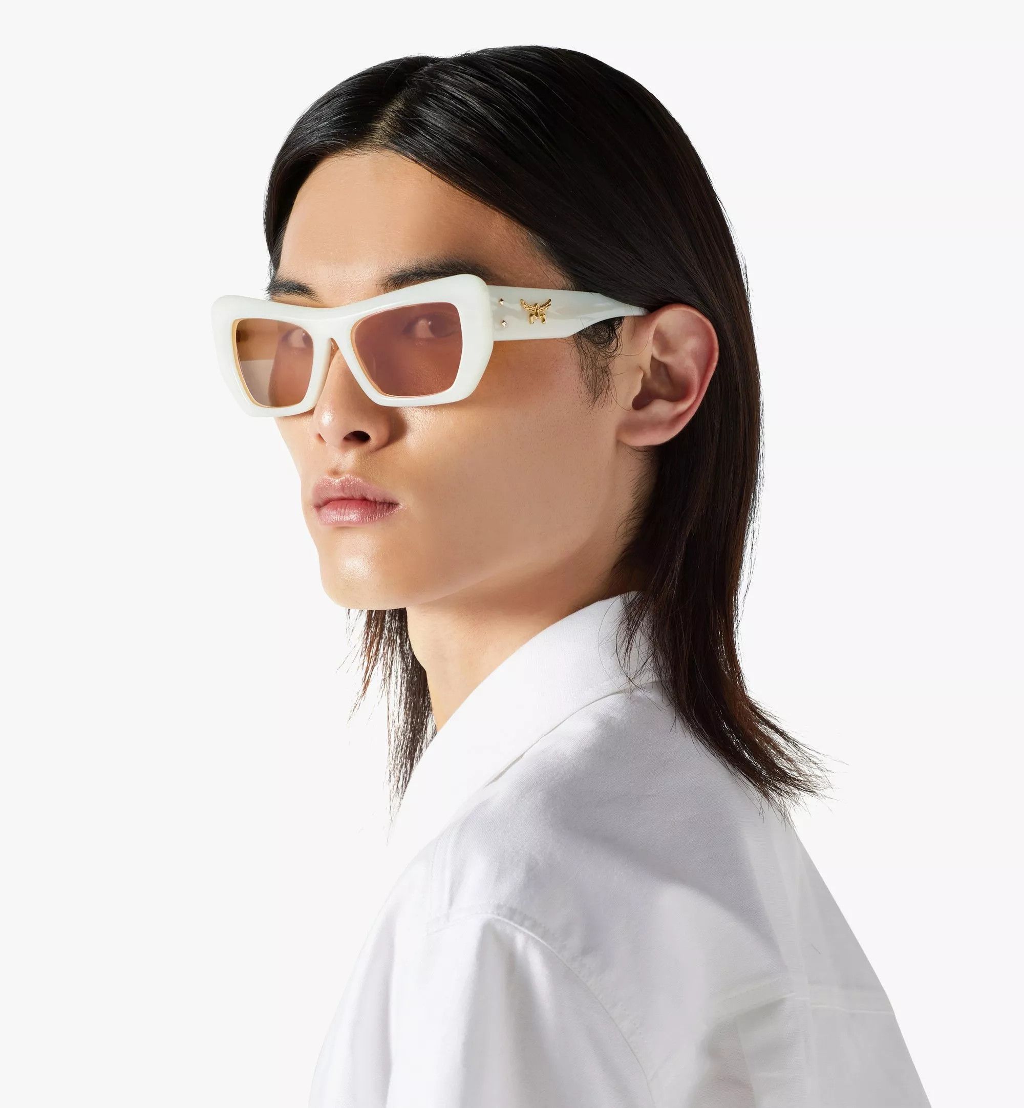 MCM o1mt1gz0825 Size: OS / Unisex Sunglasses in White Size ONE SIZE - 2 Thumbnail
