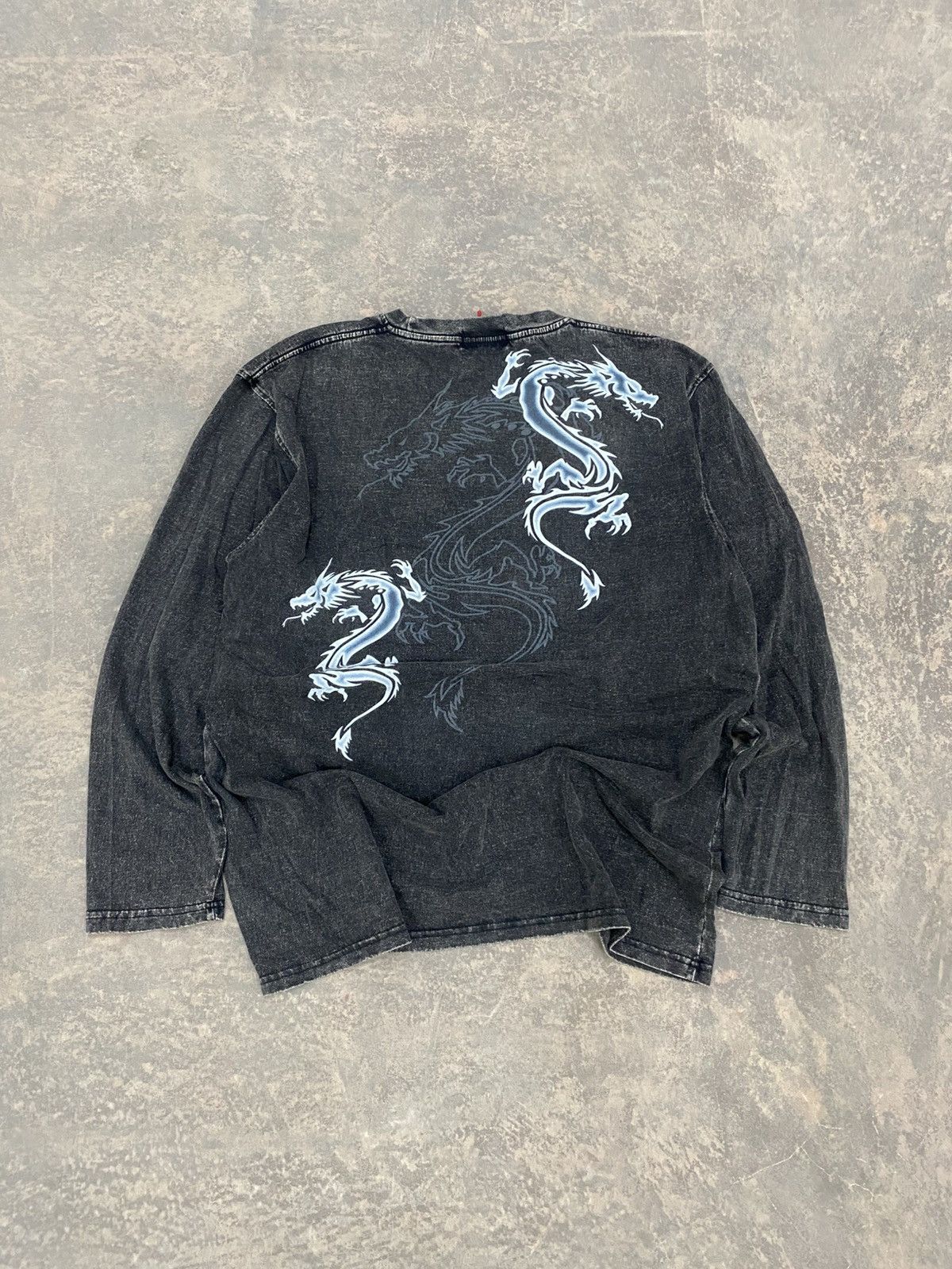 Japanese Brand Crosskeys Sukajan Dragon Washed 90s Lgb Punk Grunge Size US XL / EU 56 / 4 - 2 Thumbnail