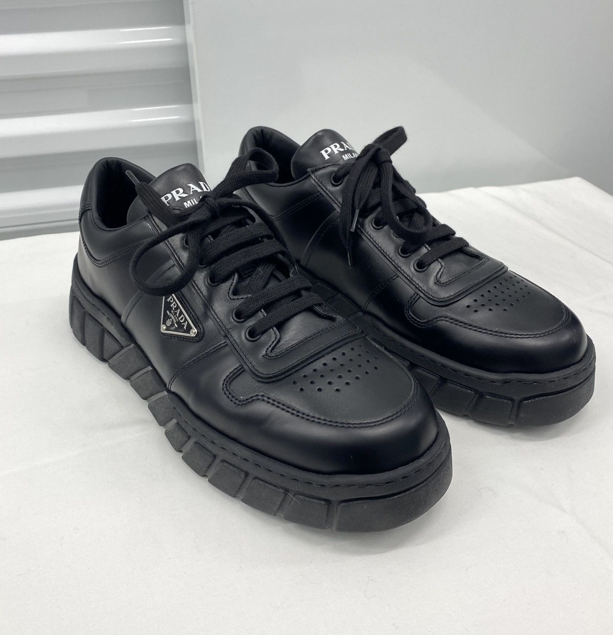 Prada Prada 2EE378 Leather Sneakers | Grailed
